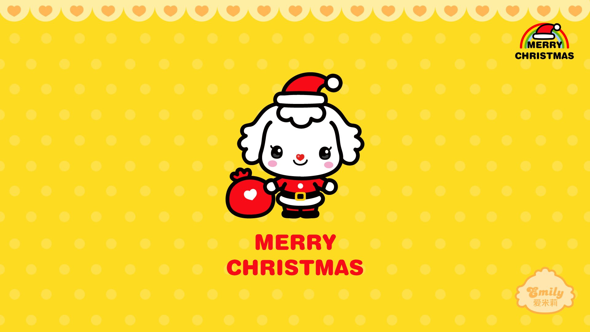 动漫,可爱,动画,手绘,圣诞节,爱米莉,儿童桌面专用