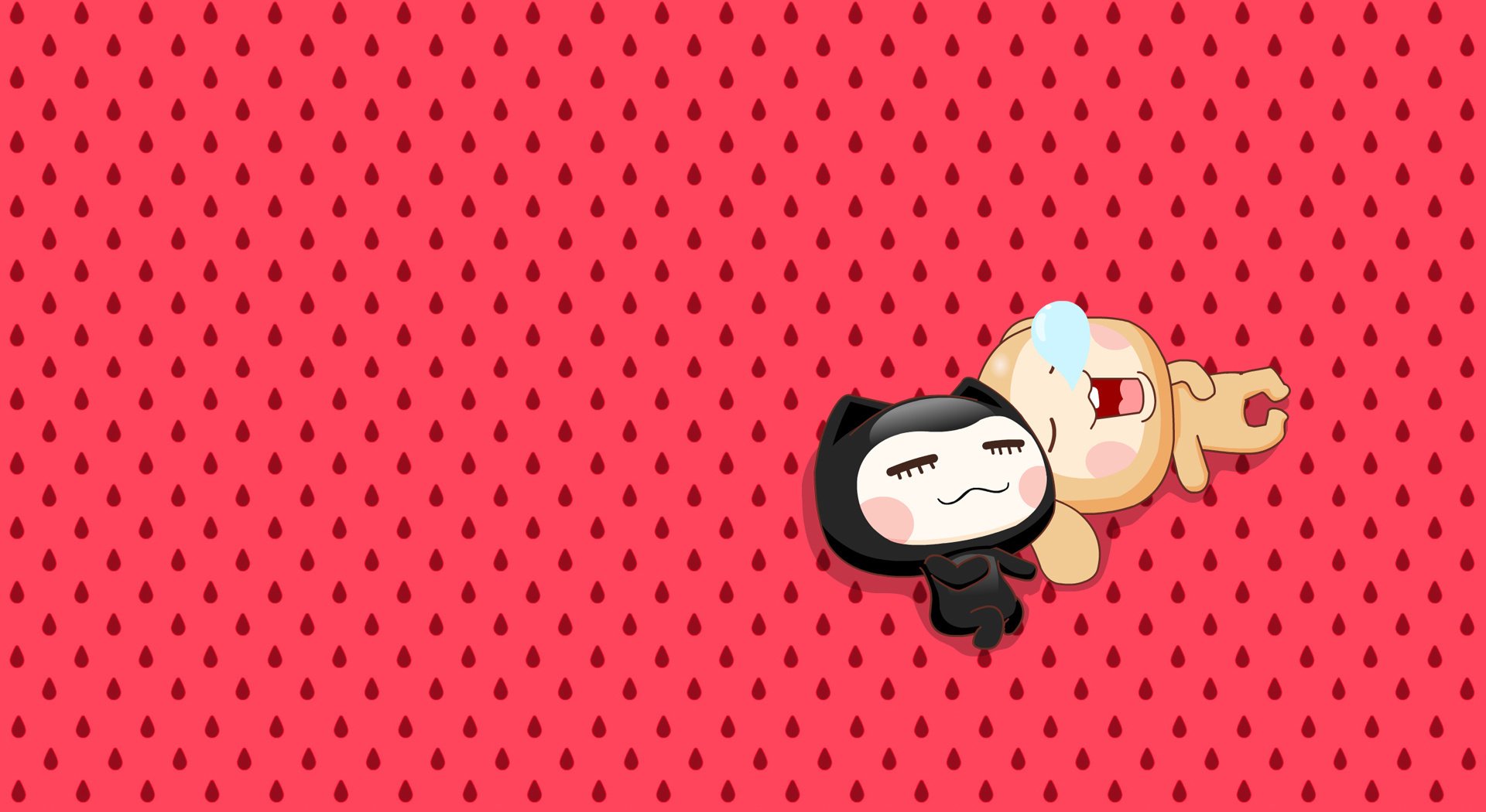 动漫,小左小右,可爱,萌系,儿童桌面专用