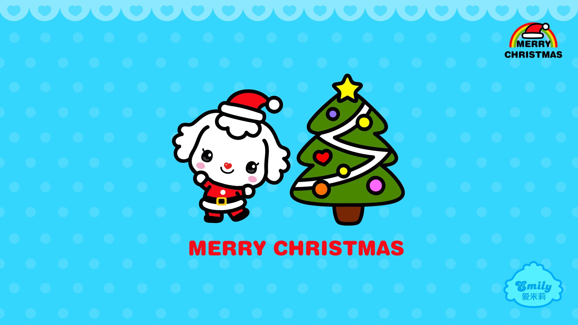 动漫,可爱,动画,手绘,圣诞节,爱米莉,儿童桌面专用