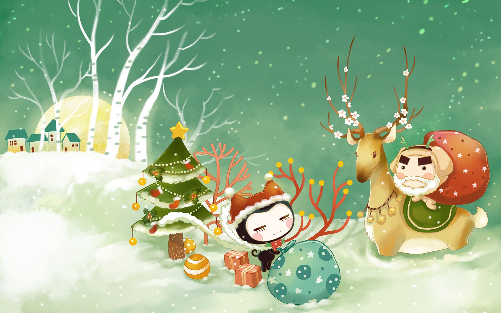 动漫,卡通,小左小右,可爱,公仔,儿童桌面专用