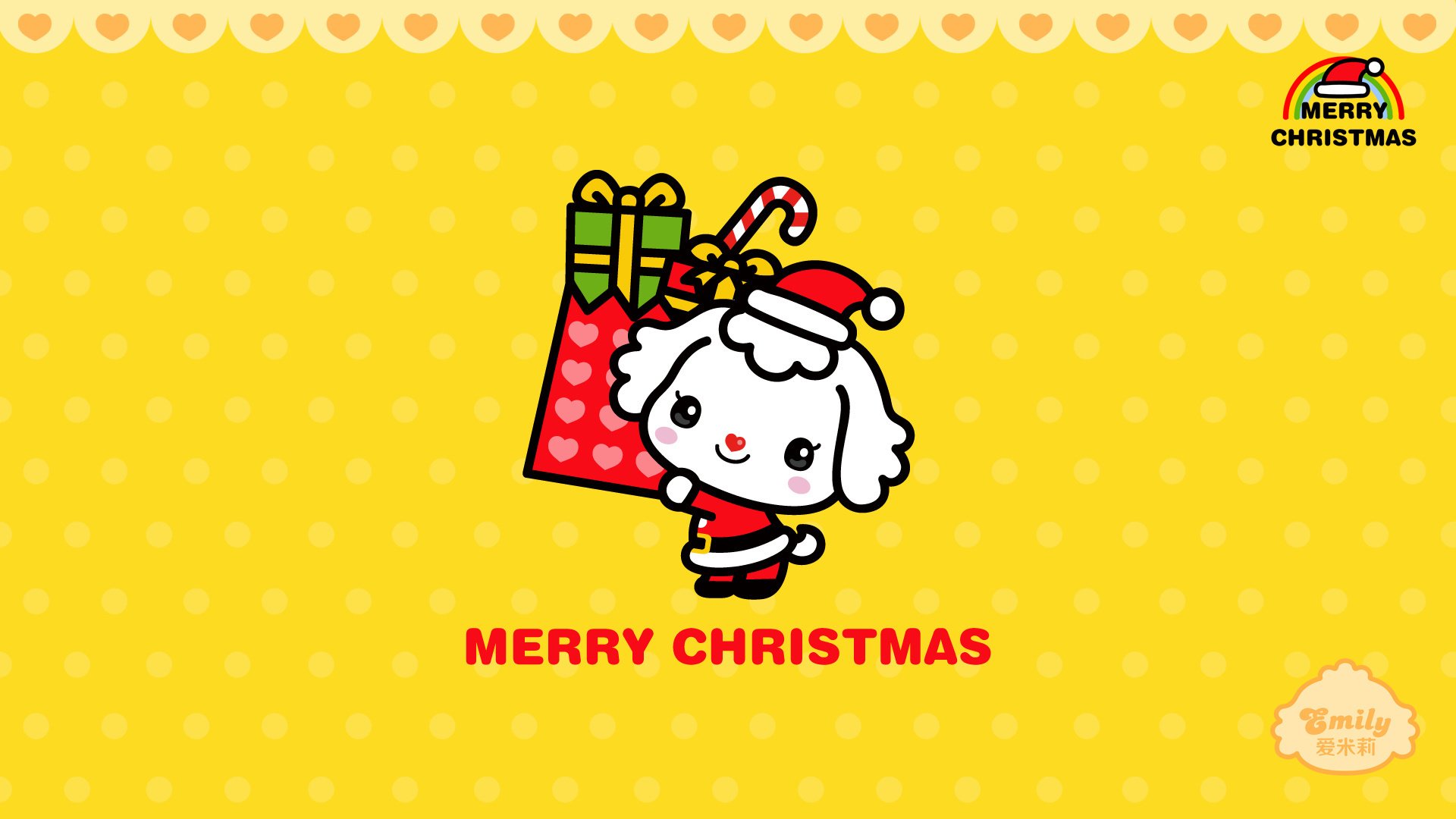 动漫,可爱,动画,手绘,圣诞节,爱米莉,儿童桌面专用