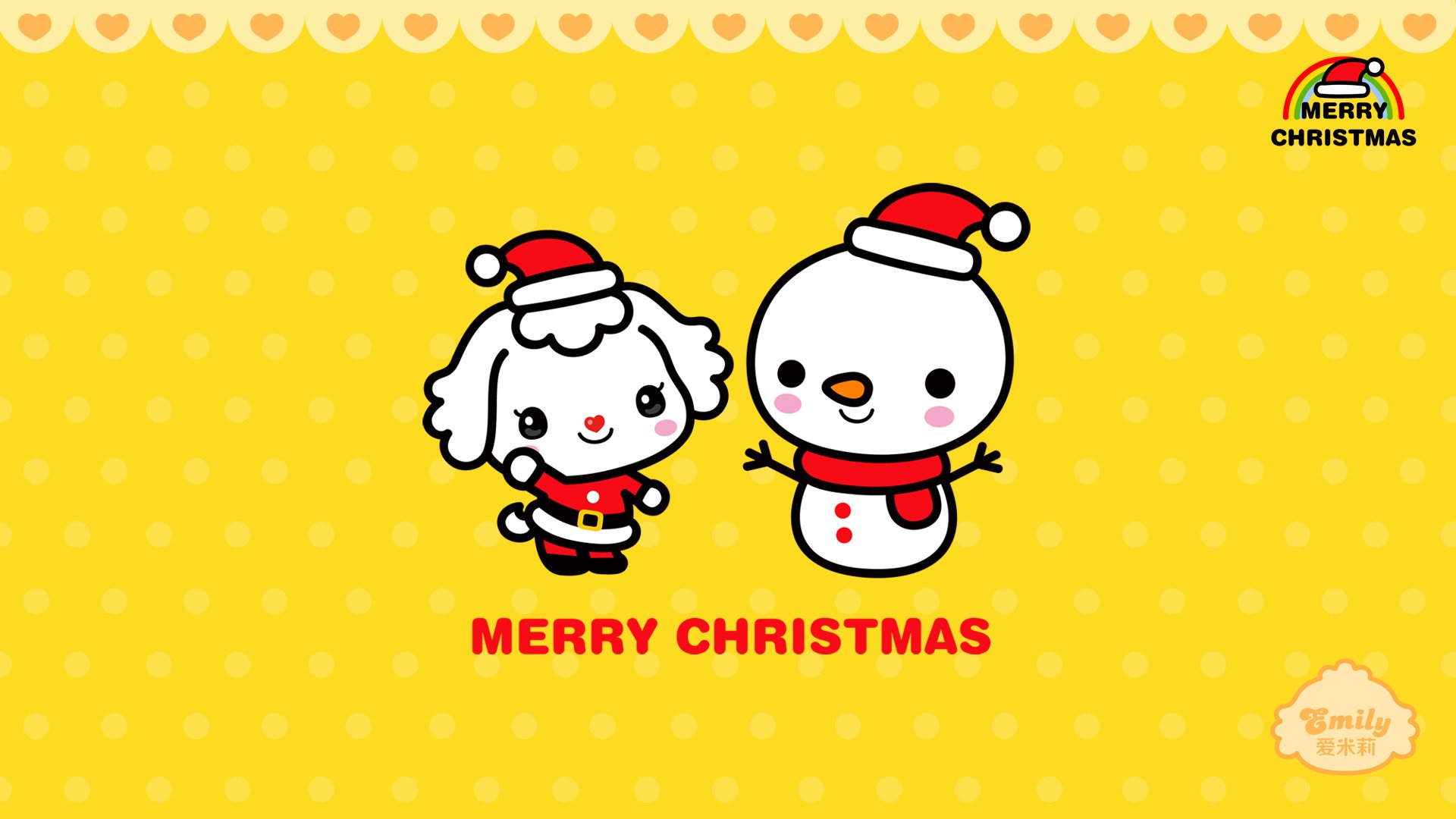 动漫,可爱,动画,手绘,圣诞节,爱米莉,儿童桌面专用