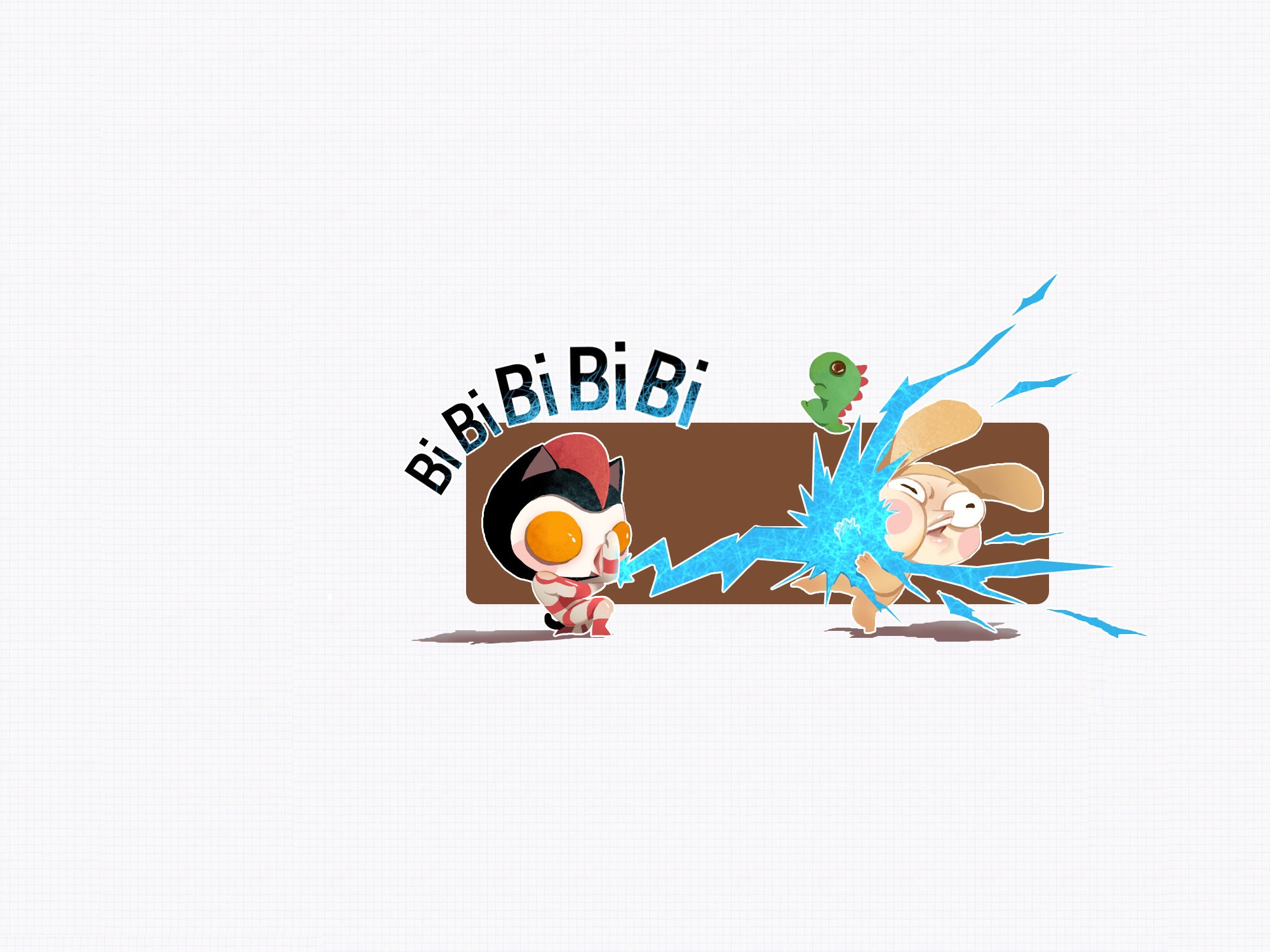 动漫,小左小右,可爱,萌系,儿童桌面专用