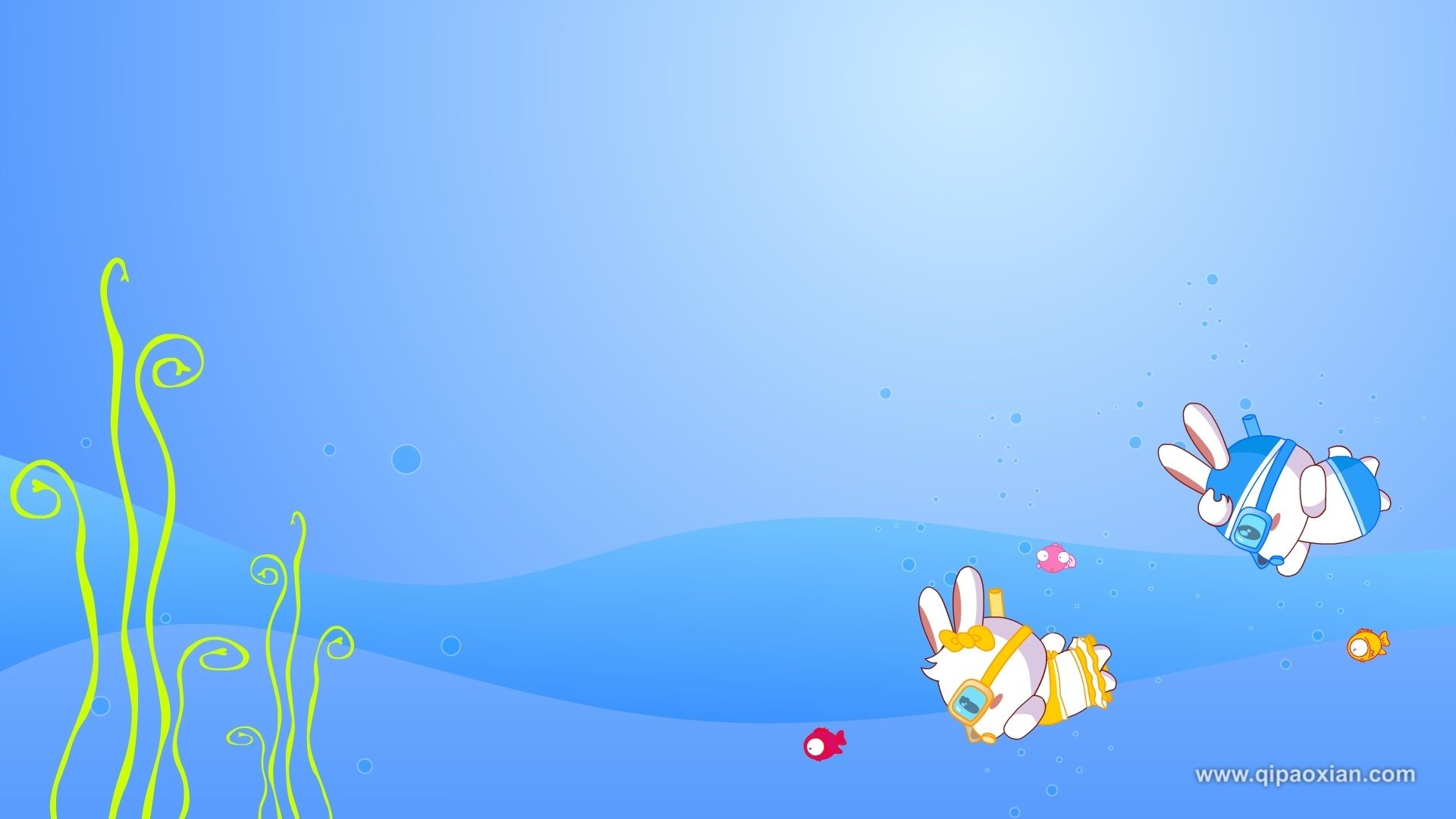 动漫,卡通,图小贝,起跑线,小兔子,儿童桌面专用