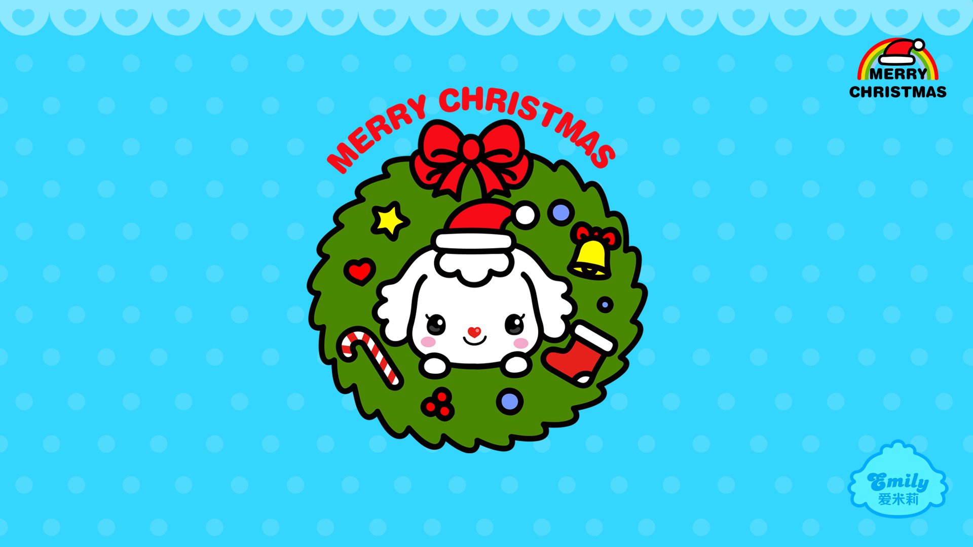 动漫,可爱,动画,手绘,圣诞节,爱米莉,儿童桌面专用