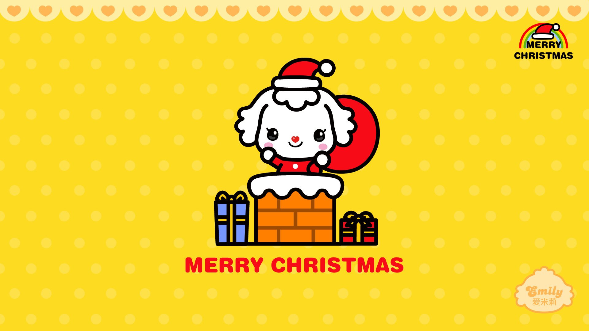 动漫,可爱,动画,手绘,圣诞节,爱米莉,儿童桌面专用