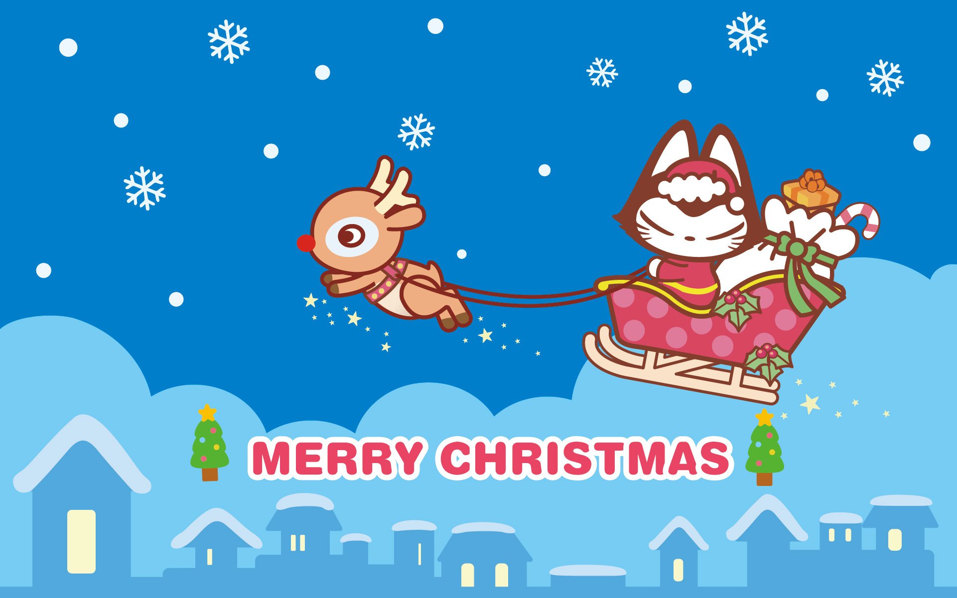 动漫,可爱,动画,手绘,圣诞节,拽猫,儿童桌面专用