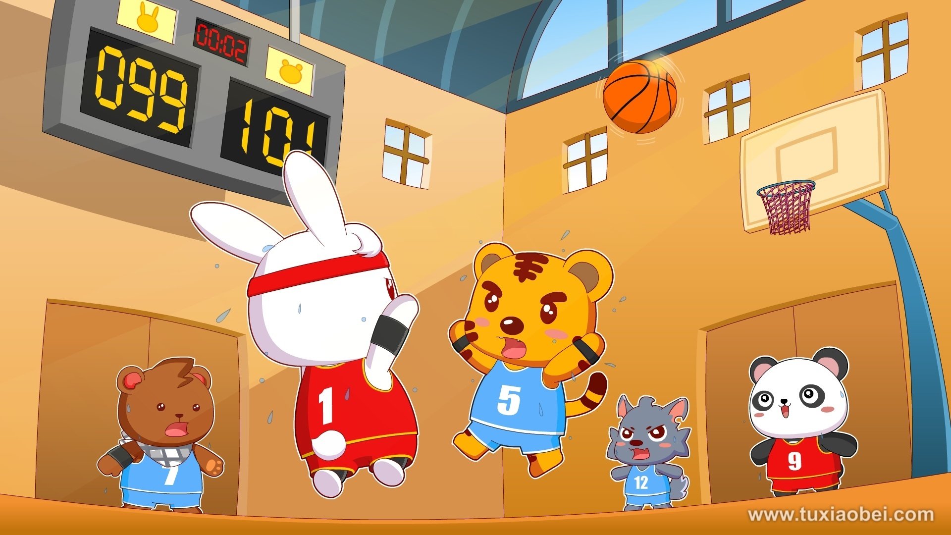 动漫,手绘,动画,漫画,儿童桌面专用,兔小贝1月,兔小贝