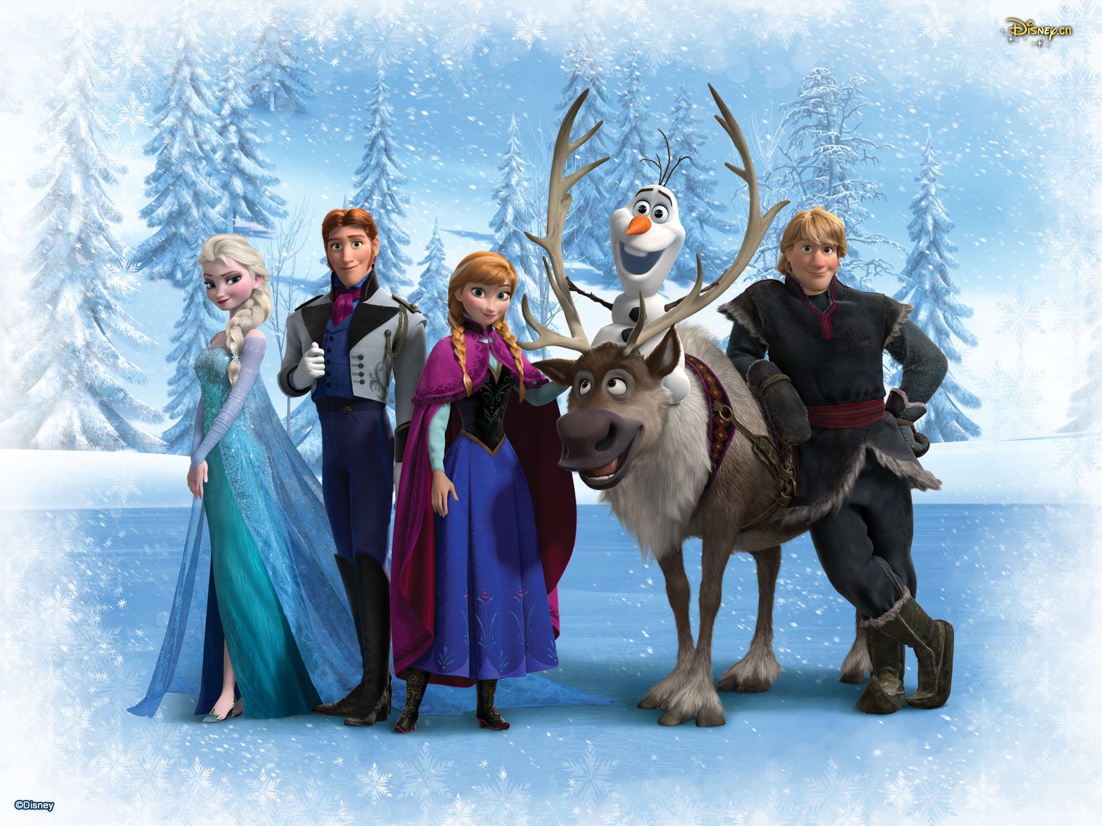 动漫,冰雪奇缘,儿童桌面专用