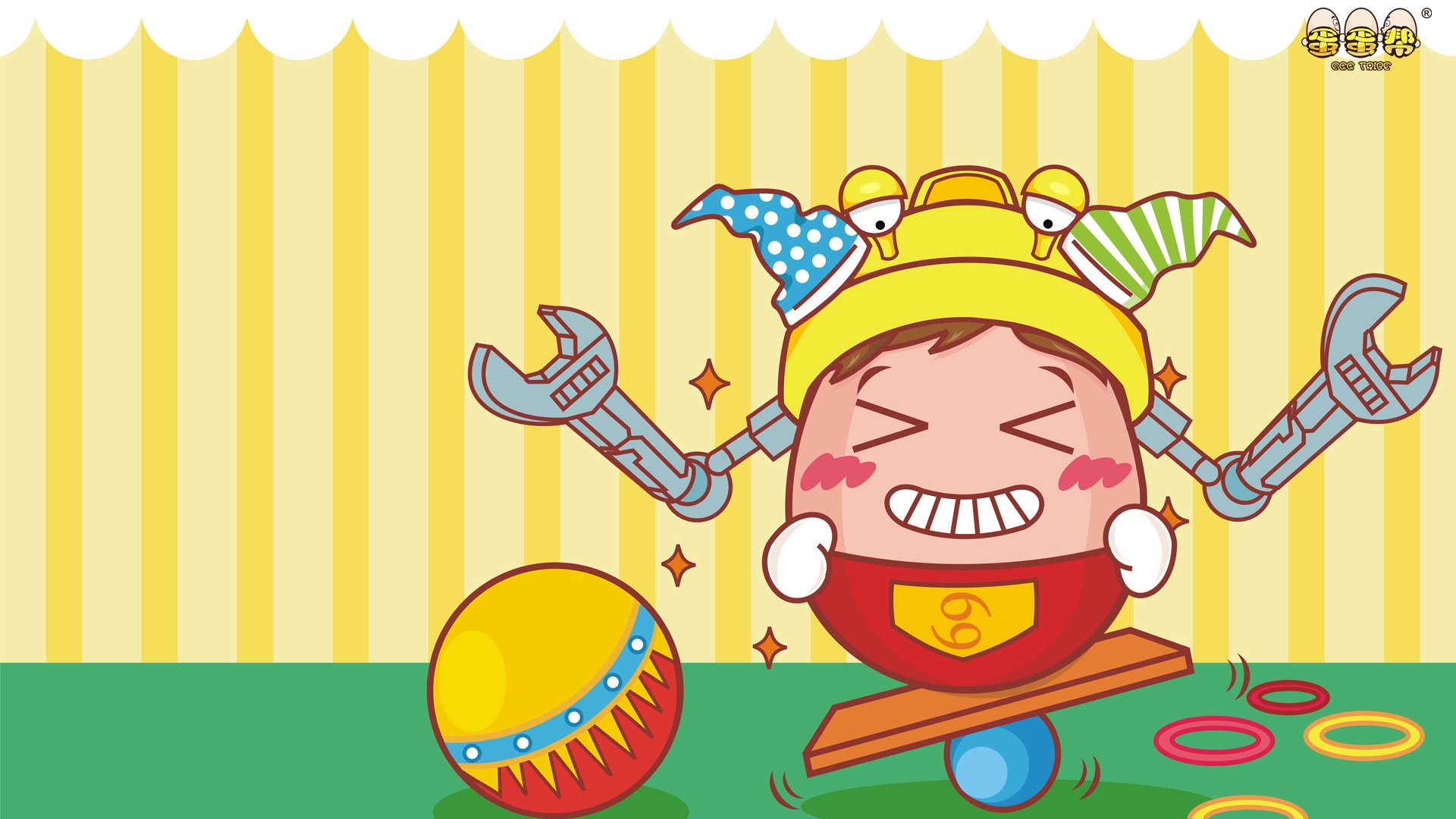 动漫卡通,手绘,动画,蛋蛋帮,儿童桌面专用