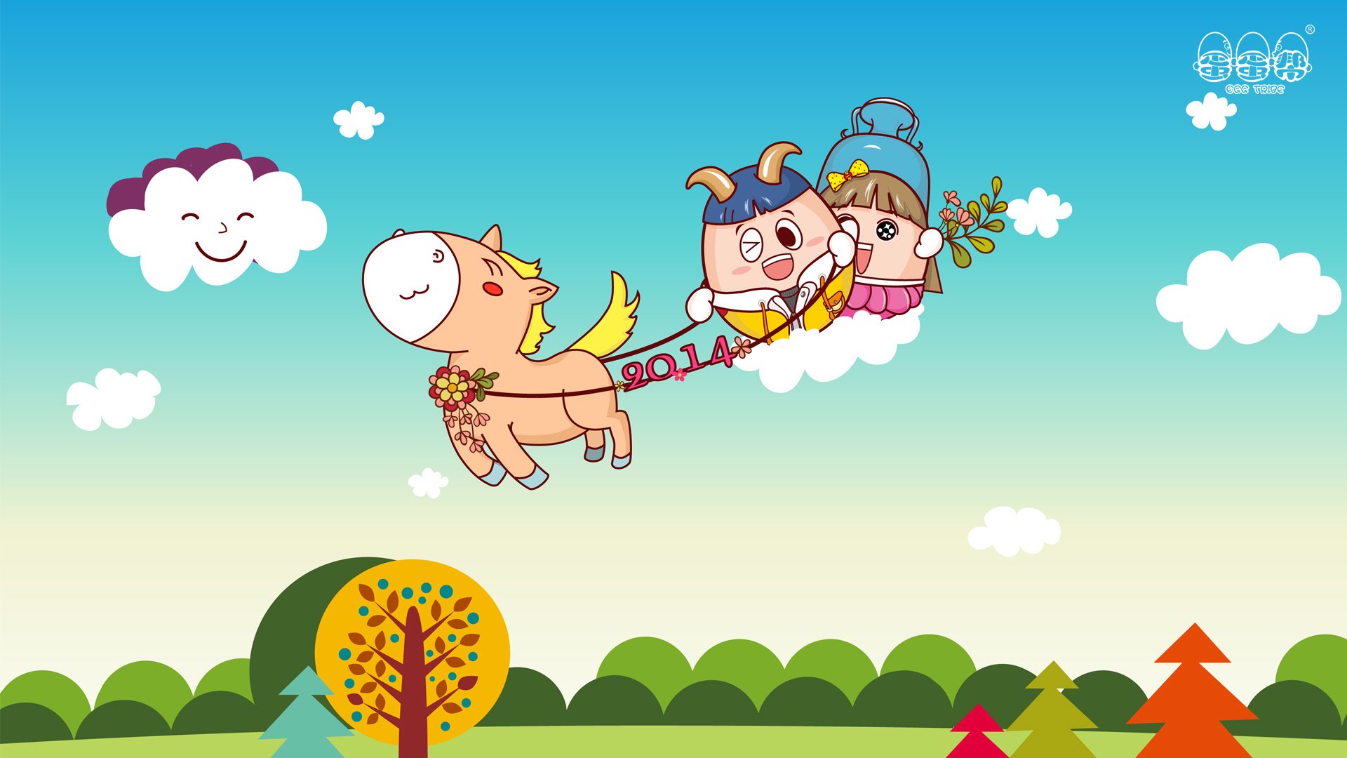 动漫卡通,手绘,动画,蛋蛋帮,儿童桌面专用