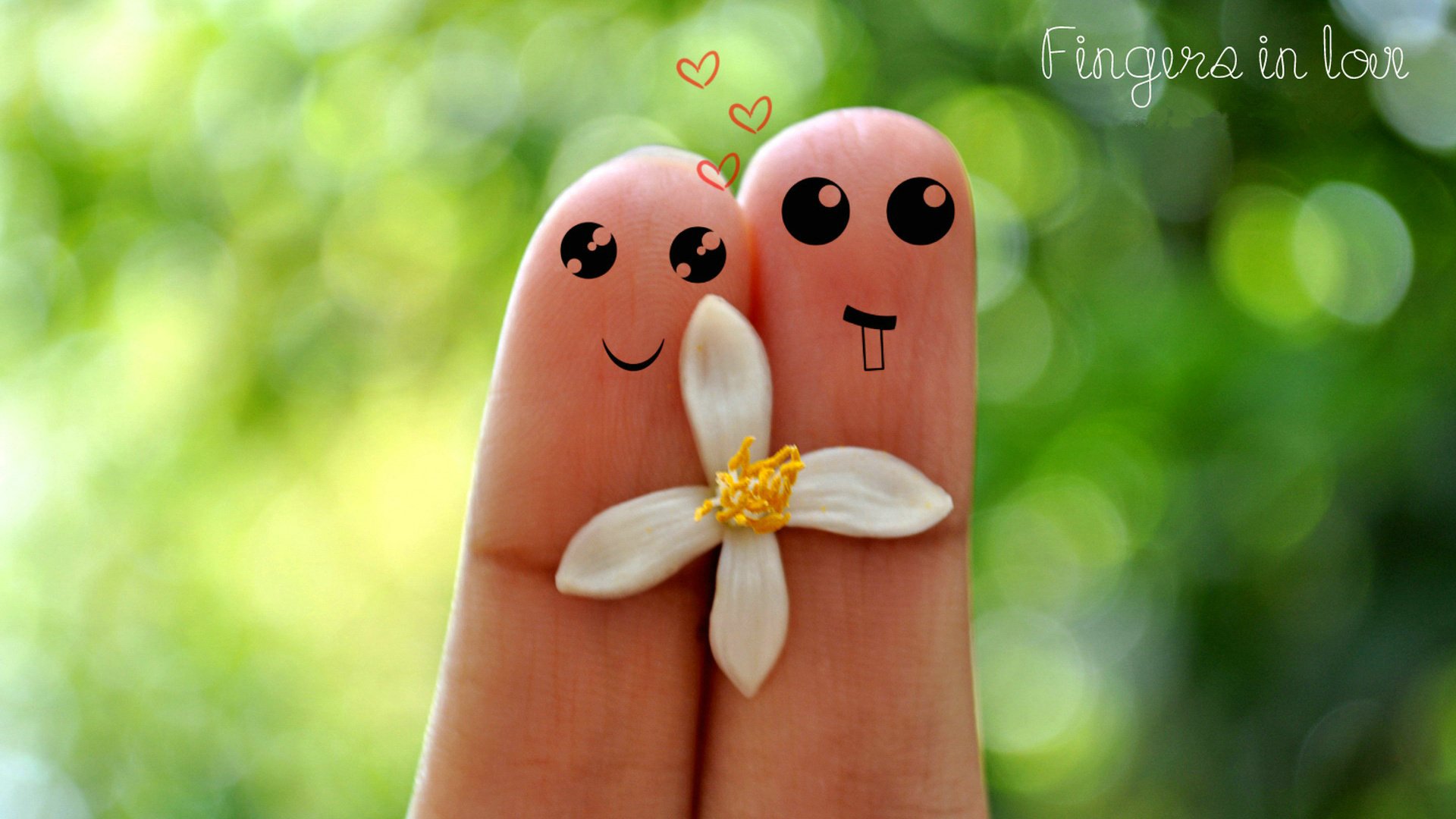 爱情美图,唯美温馨,手指爱情