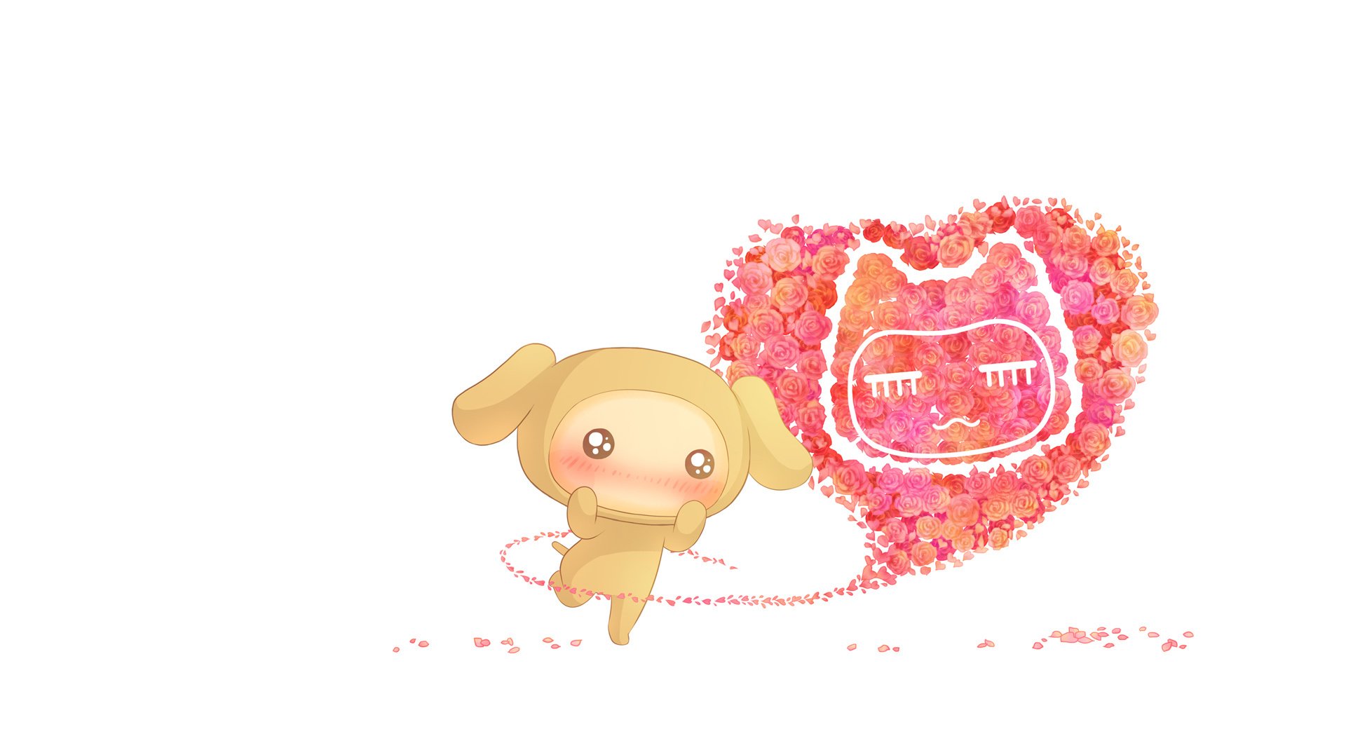 动漫,卡通,手绘,可爱,小左小右,情人节