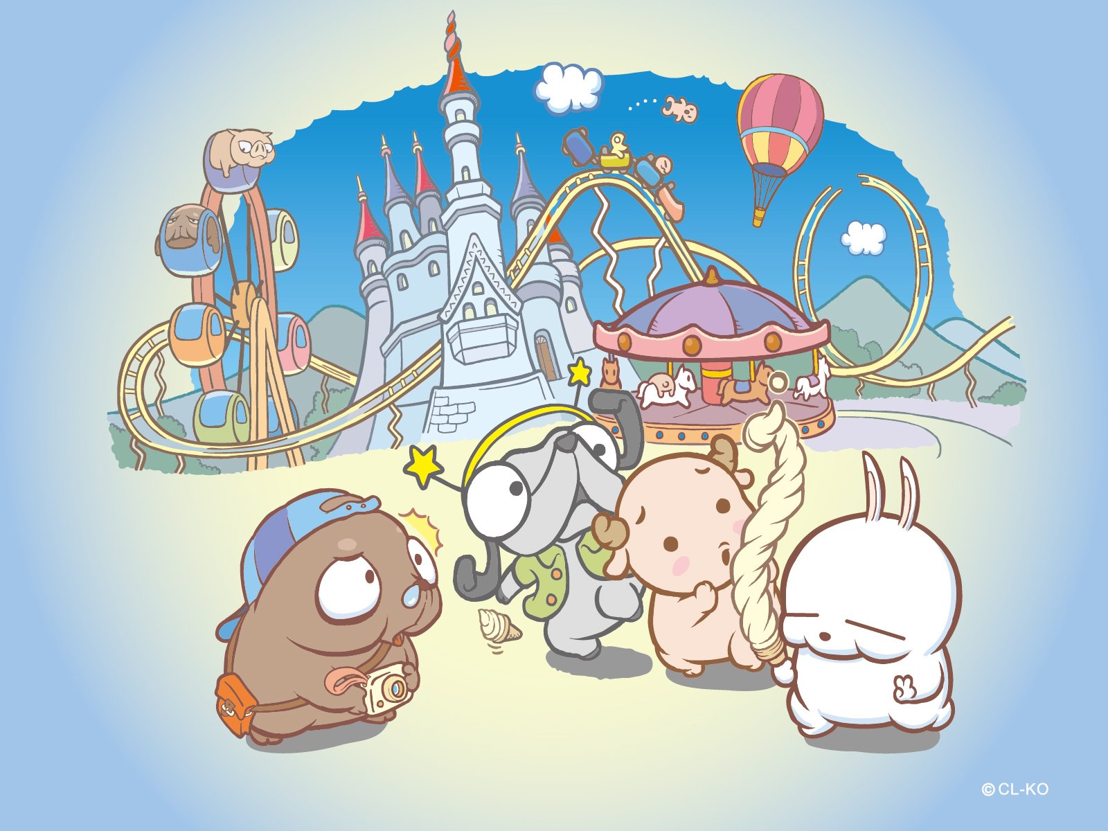 动漫卡通,手绘,流氓兔,可爱,卡哇伊