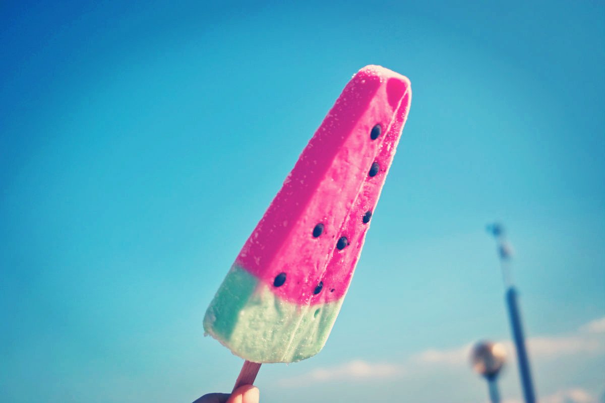 小清新,唯美,浪漫,温暖,温馨,干净,治愈系,慢生活,治愈,美好,美食,食物,吃的,雪糕,西瓜,夏天,凉爽,冰爽