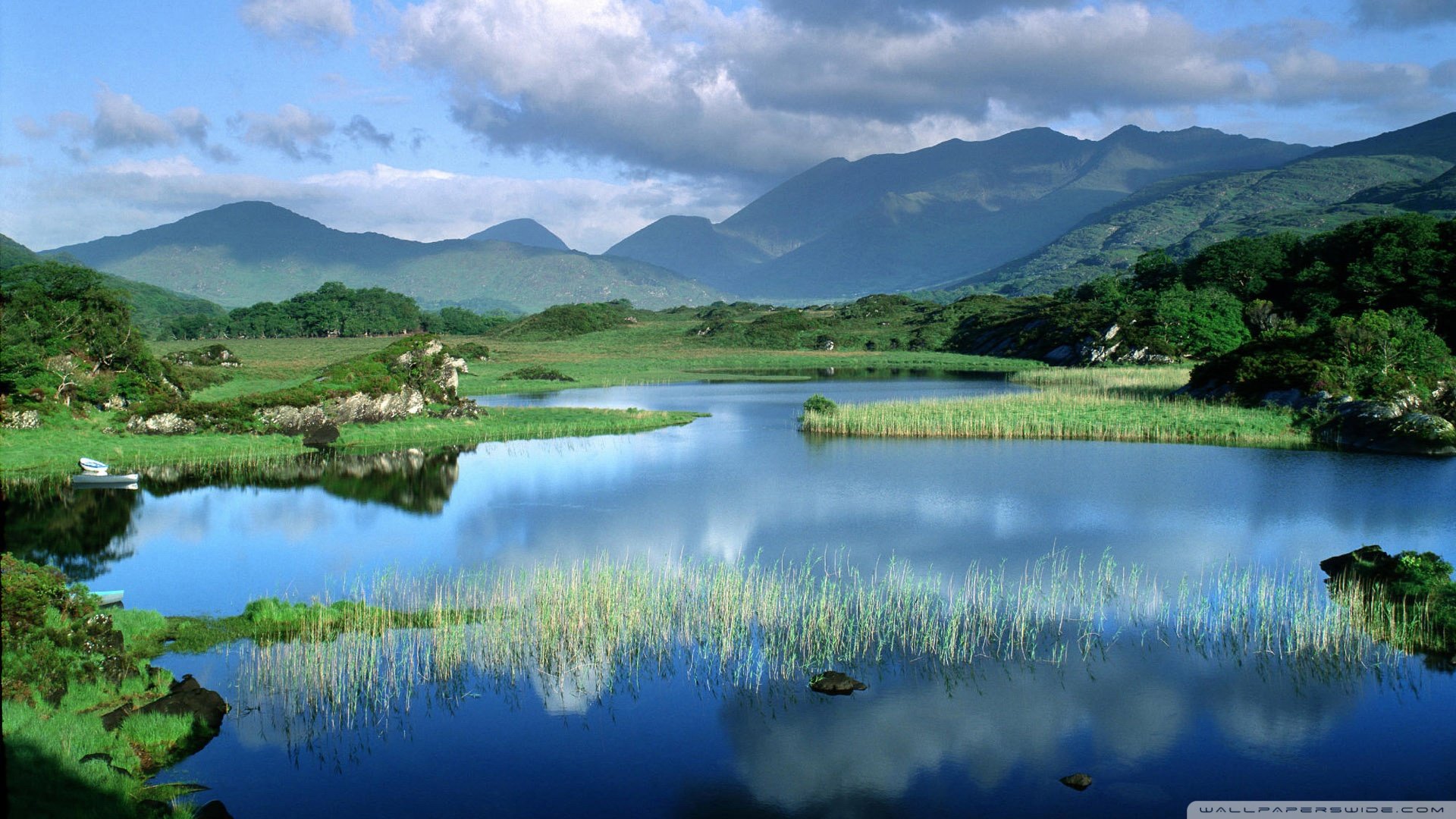 风景,自然风光,唯美,意境,在季节的转角处,山,河水,蓝天白云