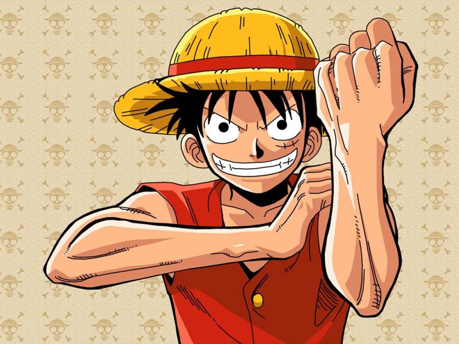 动漫卡通,手绘,海贼王,路飞