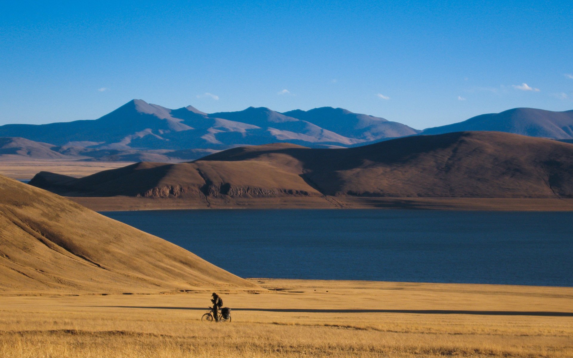 风景,自然风光,唯美,意境,在季节的转角处,山,河水,蓝天白云,西藏