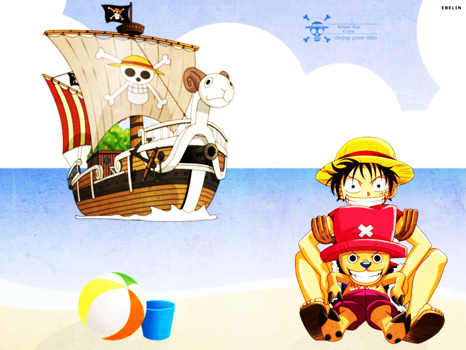 动漫卡通,手绘,海贼王,路飞