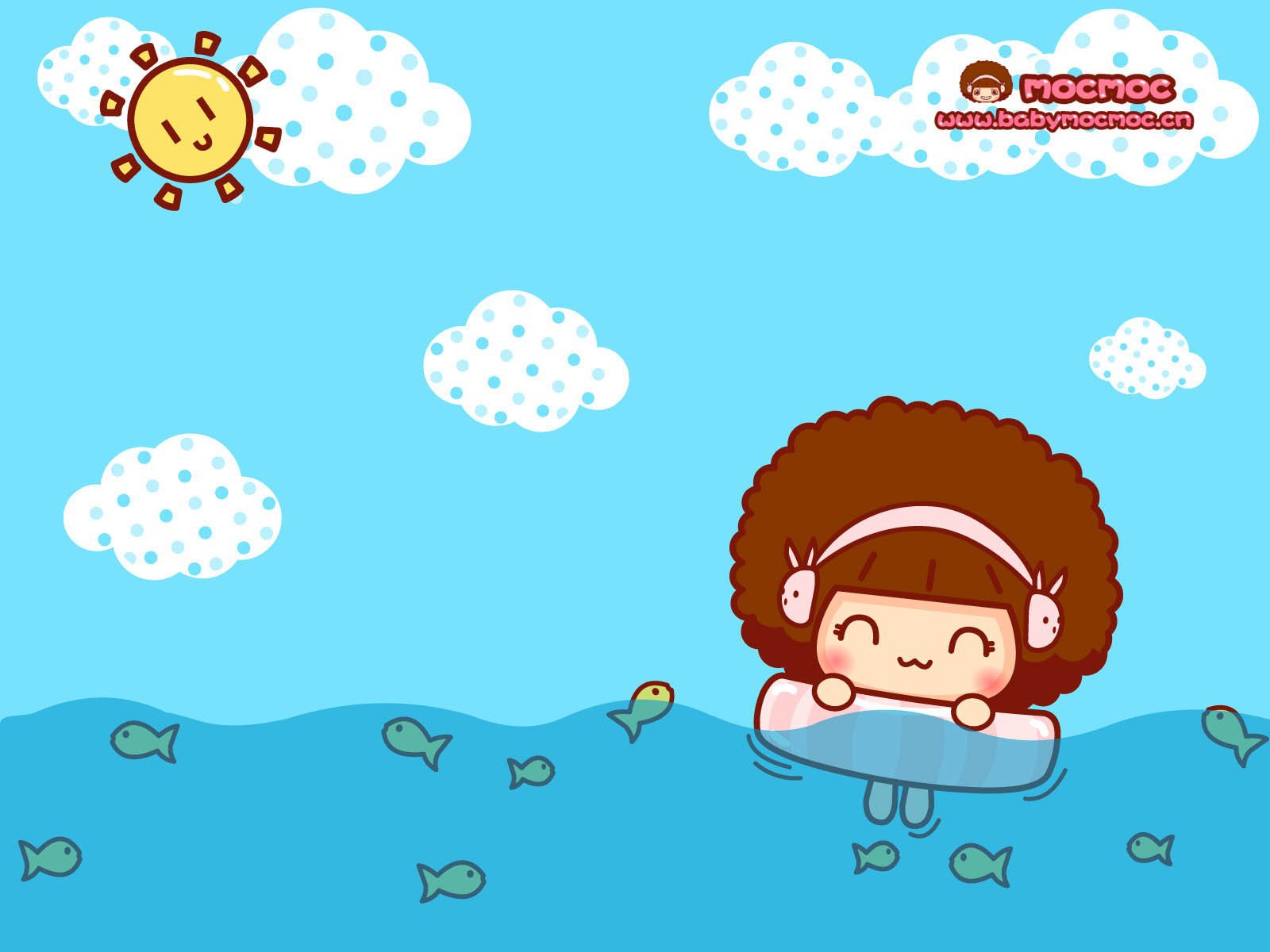 动漫,卡通,手绘,摩丝摩丝,可爱,女孩,mocmoc