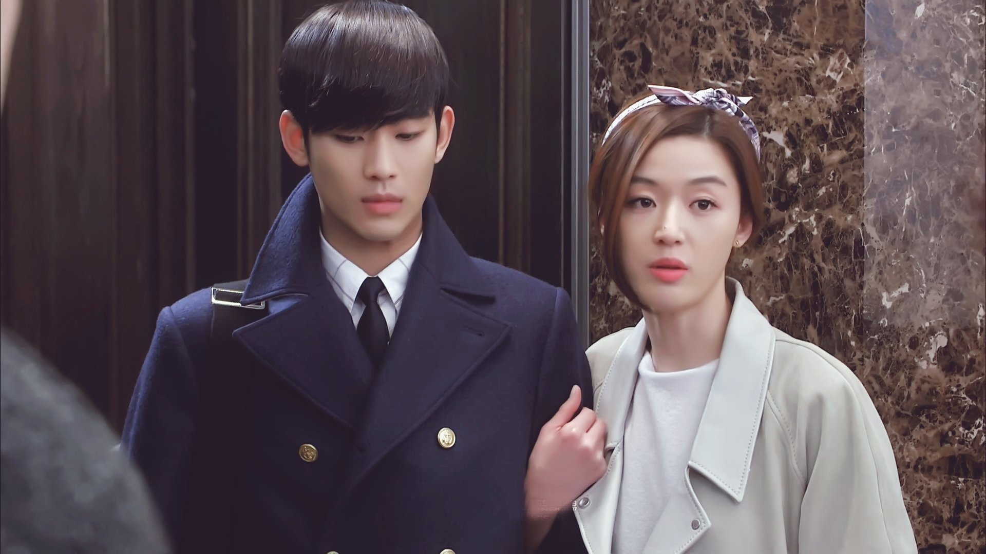 影视剧照,来自星星的你,韩剧,明星,都敏俊,教授,千颂伊,全智贤,金秀贤