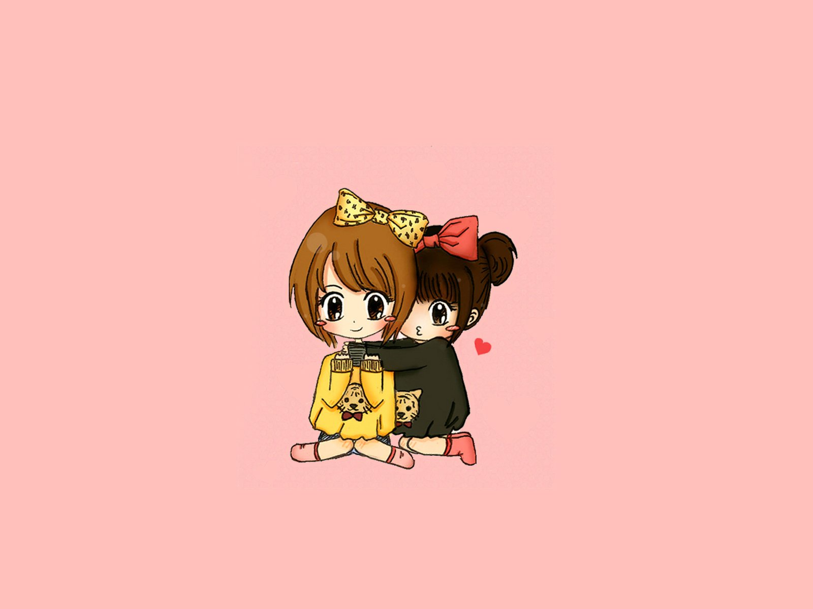 动漫卡通,手绘,女孩,可爱,卡哇伊,情侣