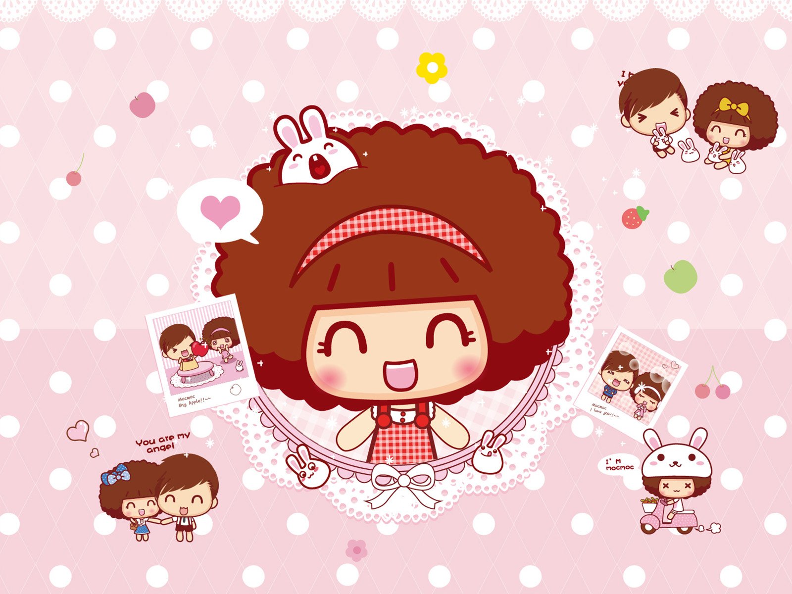 动漫,卡通,手绘,摩丝摩丝,可爱,mocmoc,萌,情侣,爱情