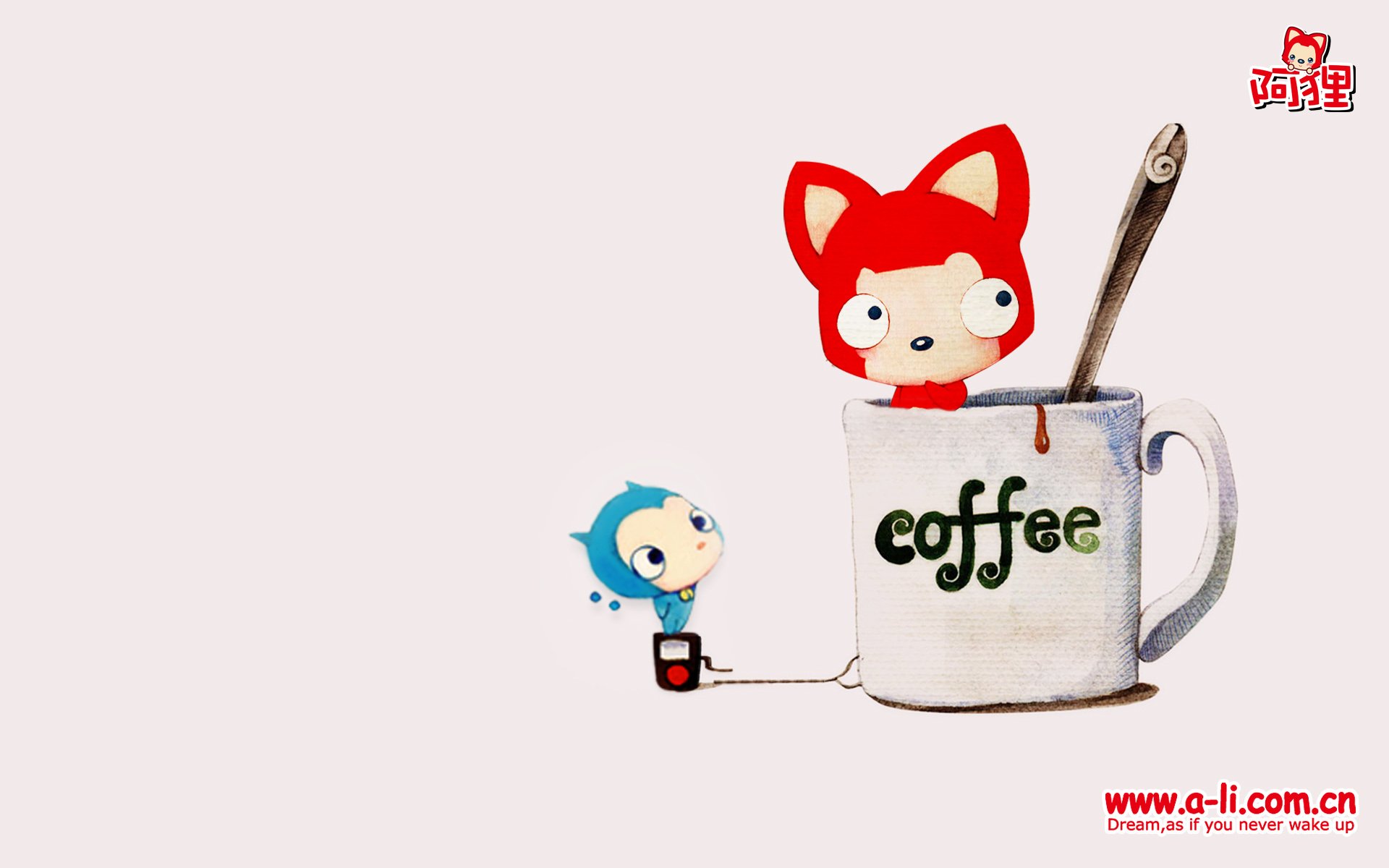 动漫,卡通,手绘,阿狸,狐狸