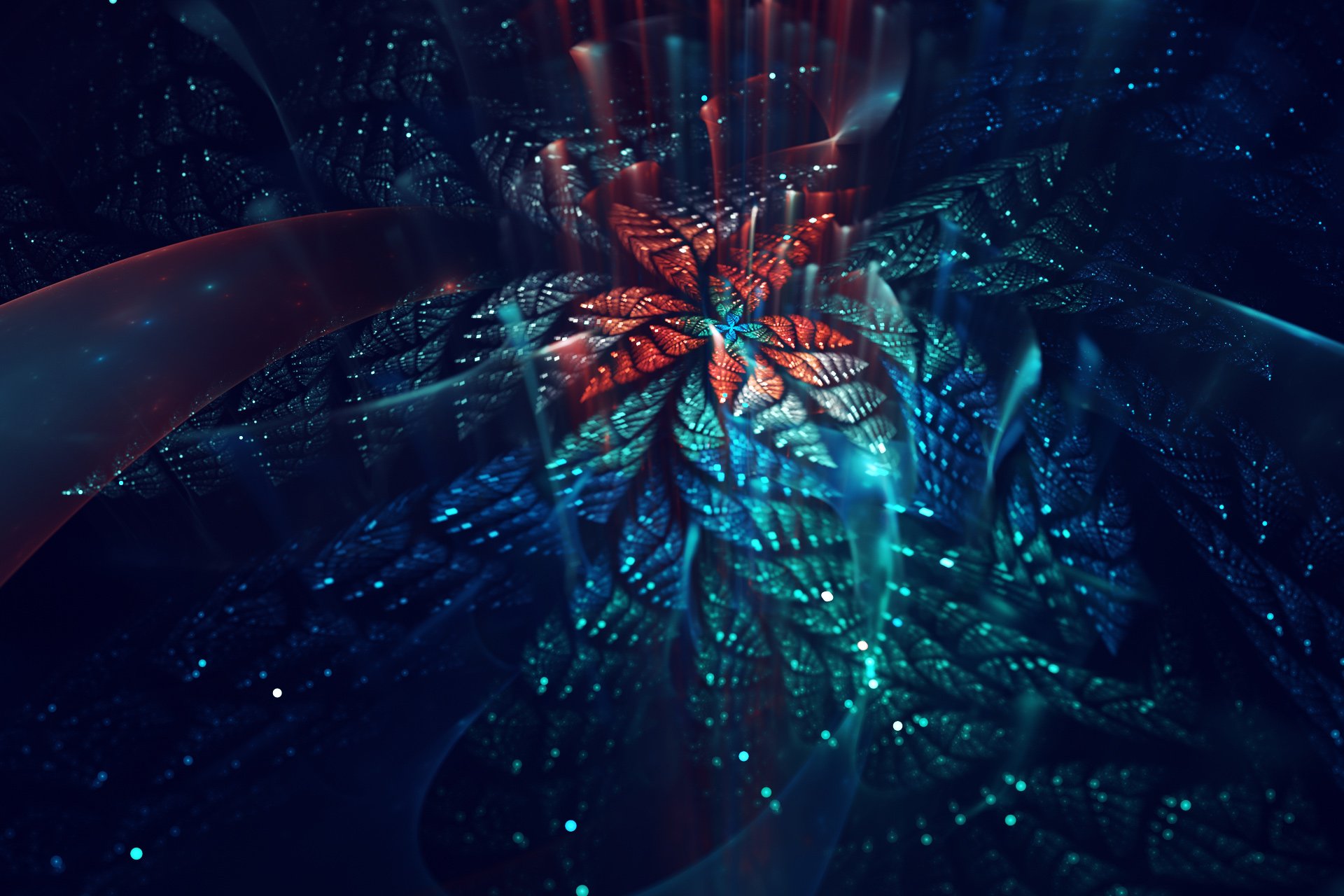 炫酷,特效,视觉艺术分形艺术,花,艺术,设计,色彩,炫彩