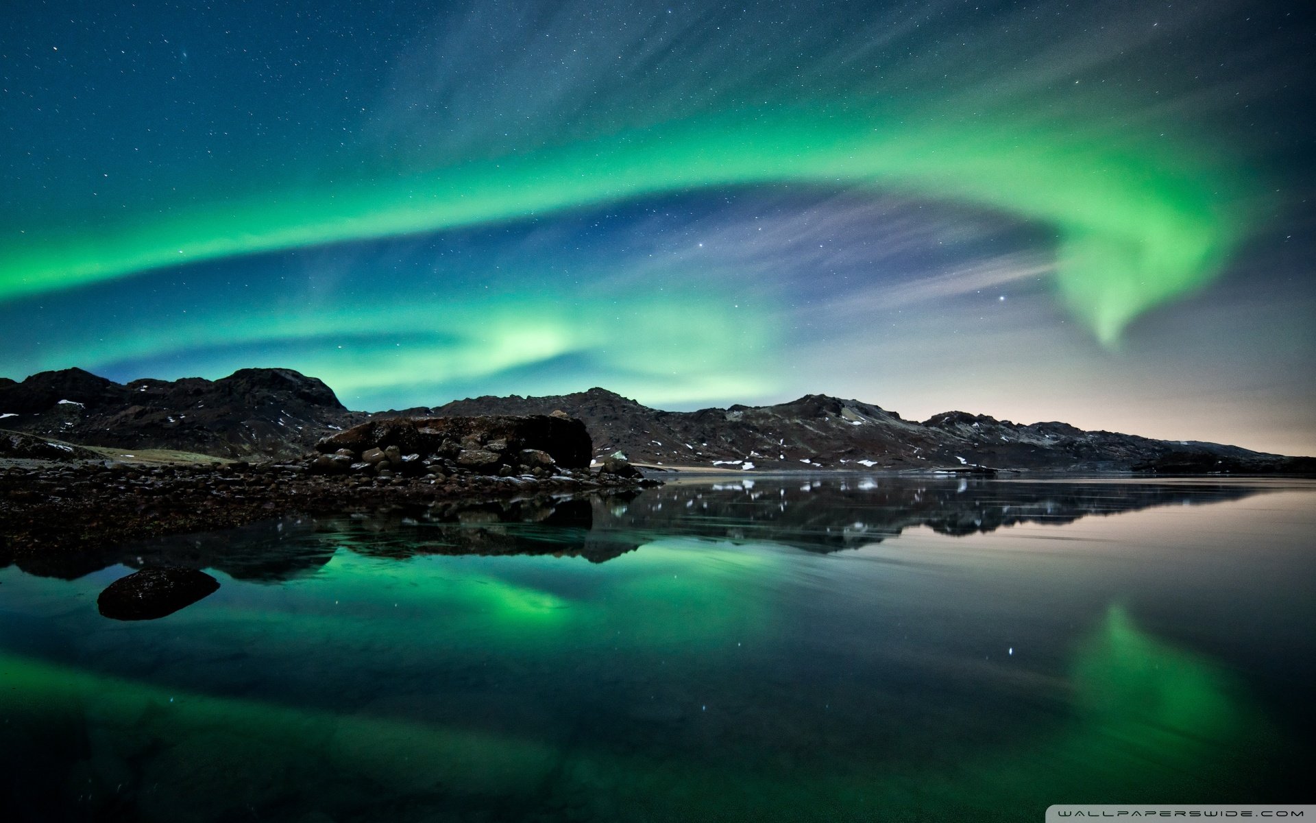 大自然,神奇,奇迹,极光,绚丽,意境,绿色,世界尽头的绚烂之美