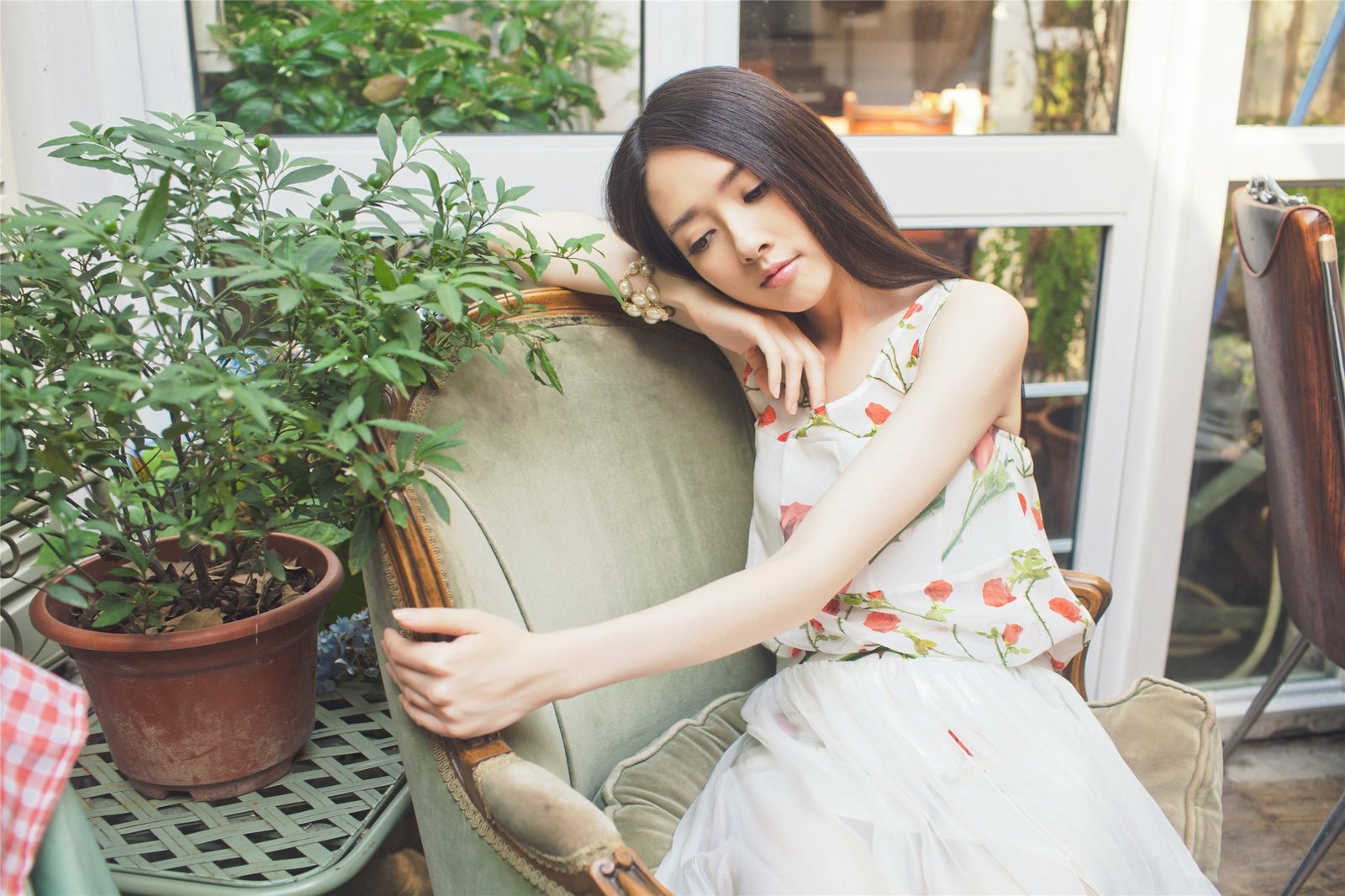 美女,清纯佳人,青春,温暖,安静,清新