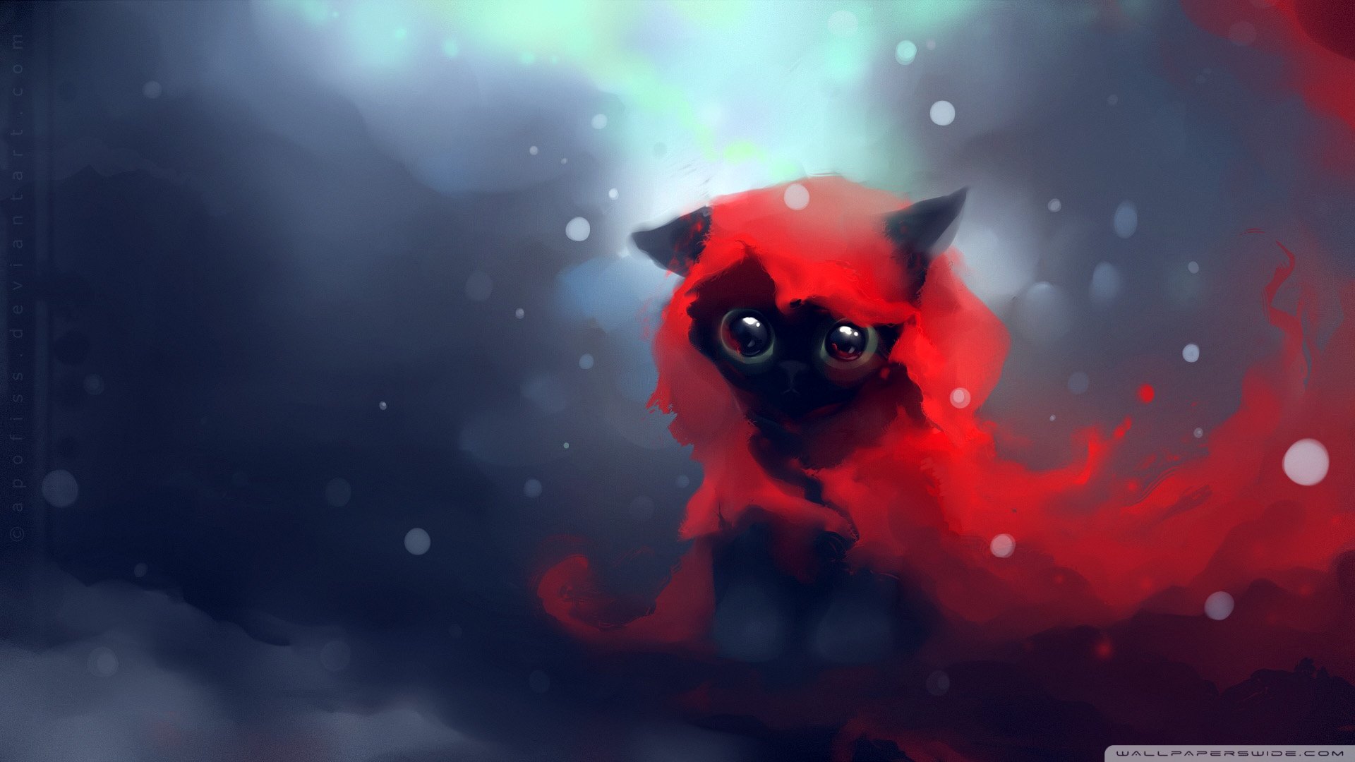 炫酷,特效,视觉艺术,设计,水彩,趣味猫