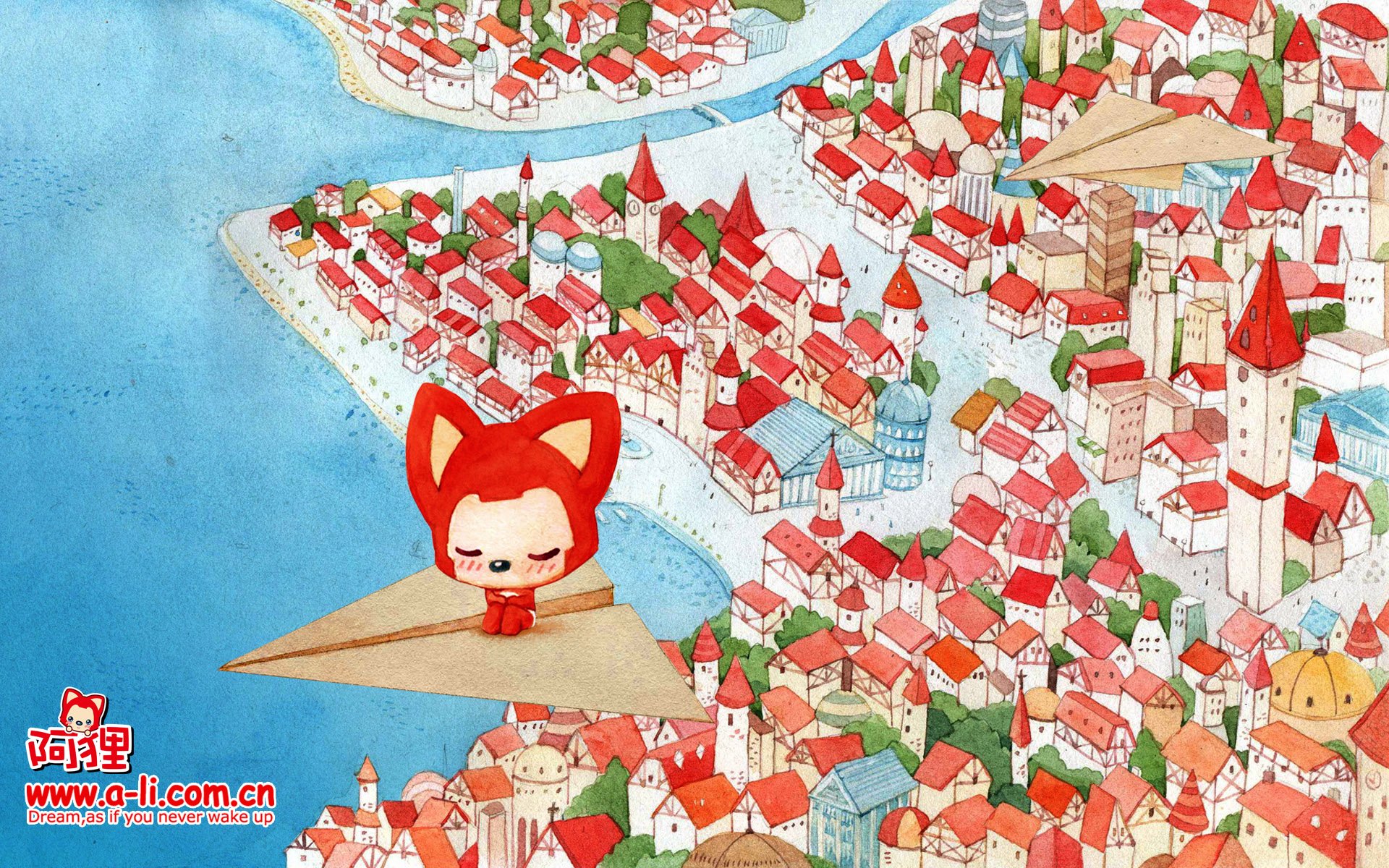 动漫,卡通,手绘,阿狸,狐狸