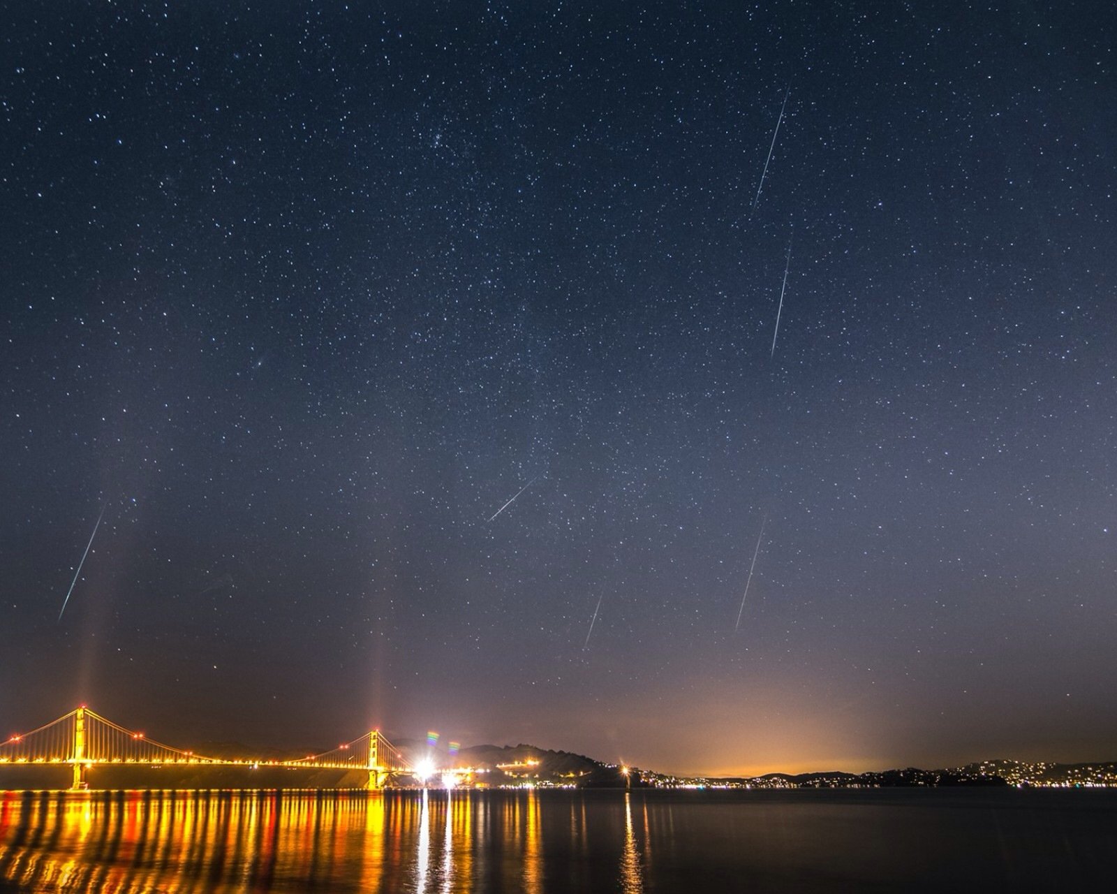 转瞬即逝的美丽,流星,夜晚,天空,星星,繁星