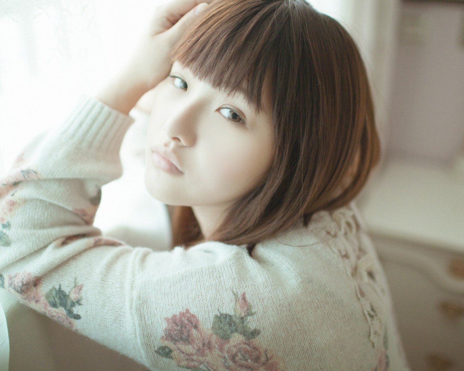 美女,清纯佳人,青春,温暖,安静,清新