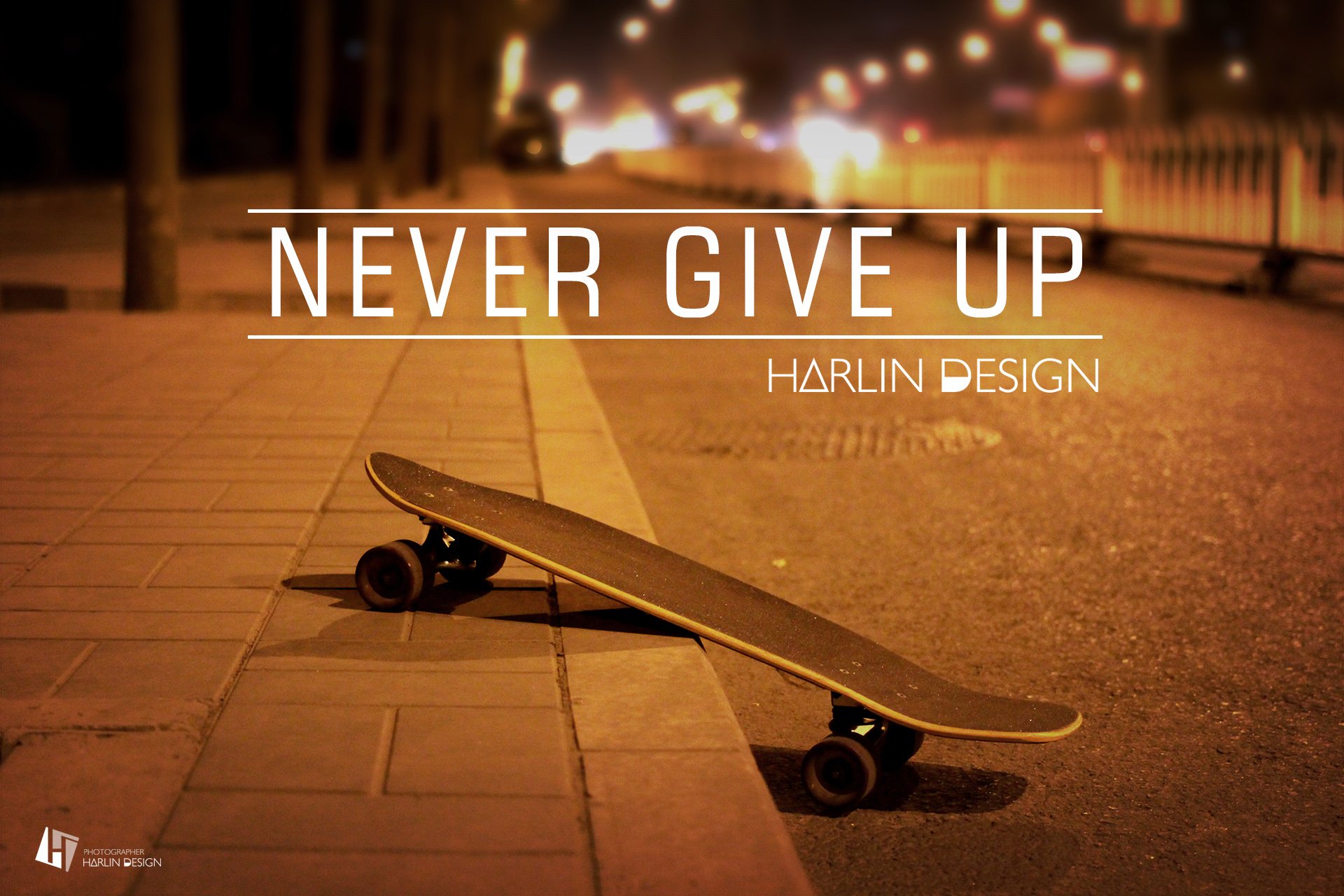 夜晚,街道,安静,滑板