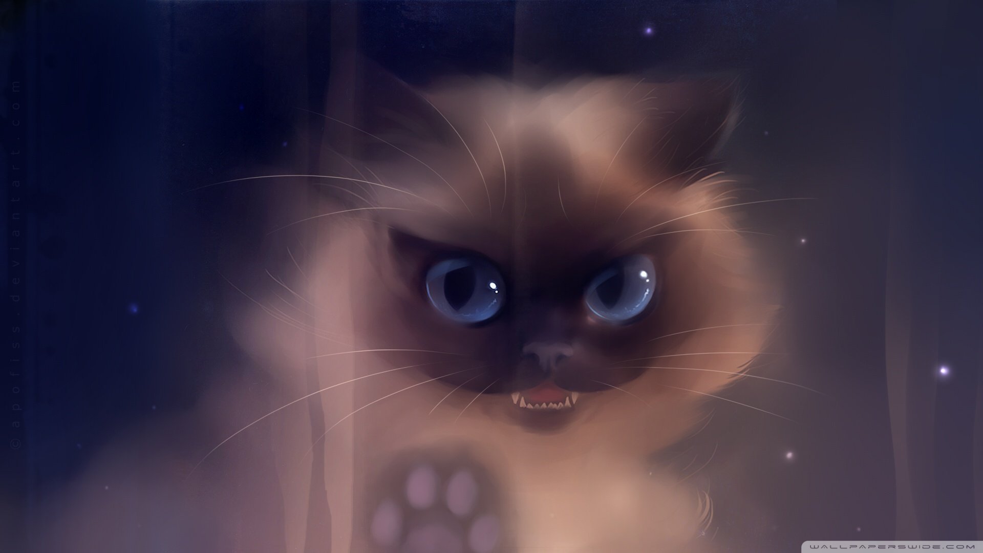 炫酷,特效,视觉艺术,设计,水彩,趣味猫