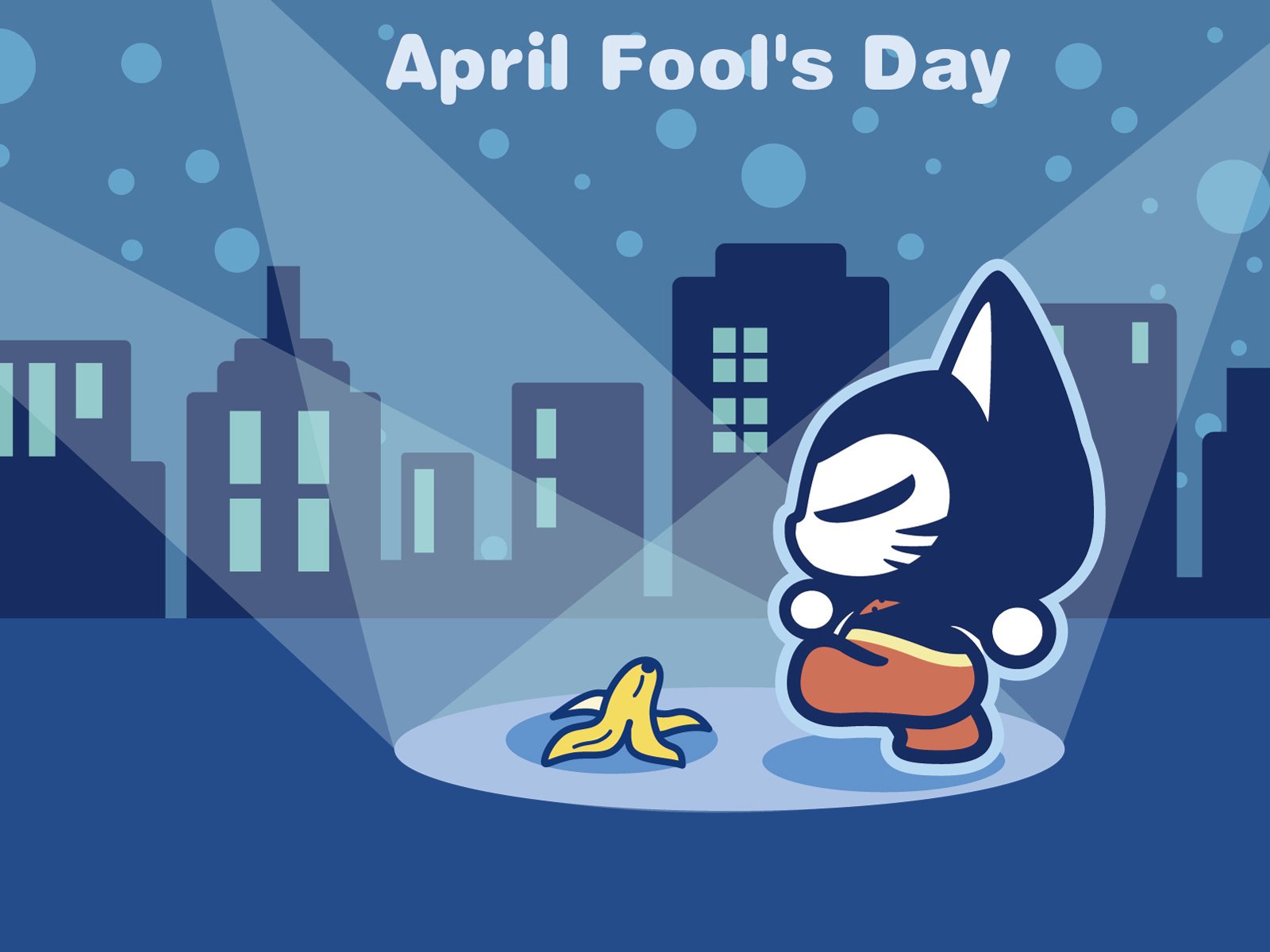 拽猫,可爱,动漫,愚人节,香蕉皮,恶搞