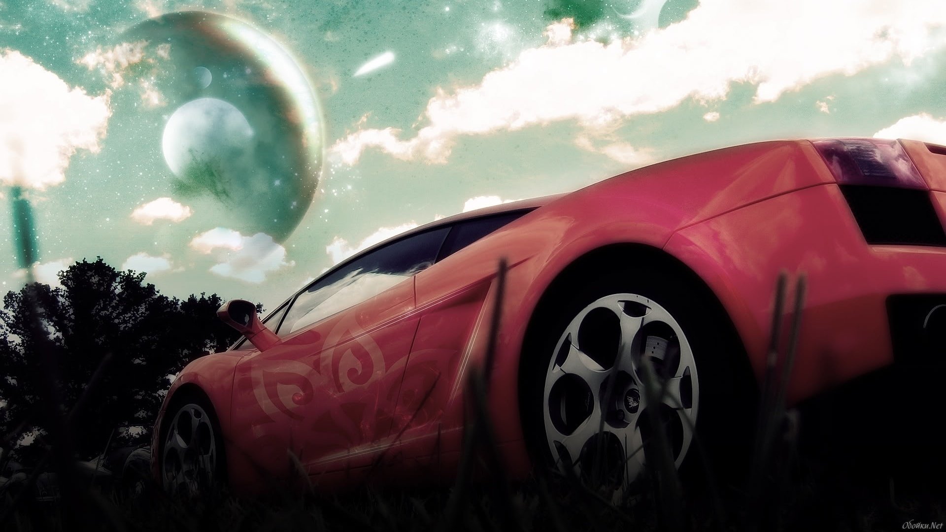 汽车,名车,红色