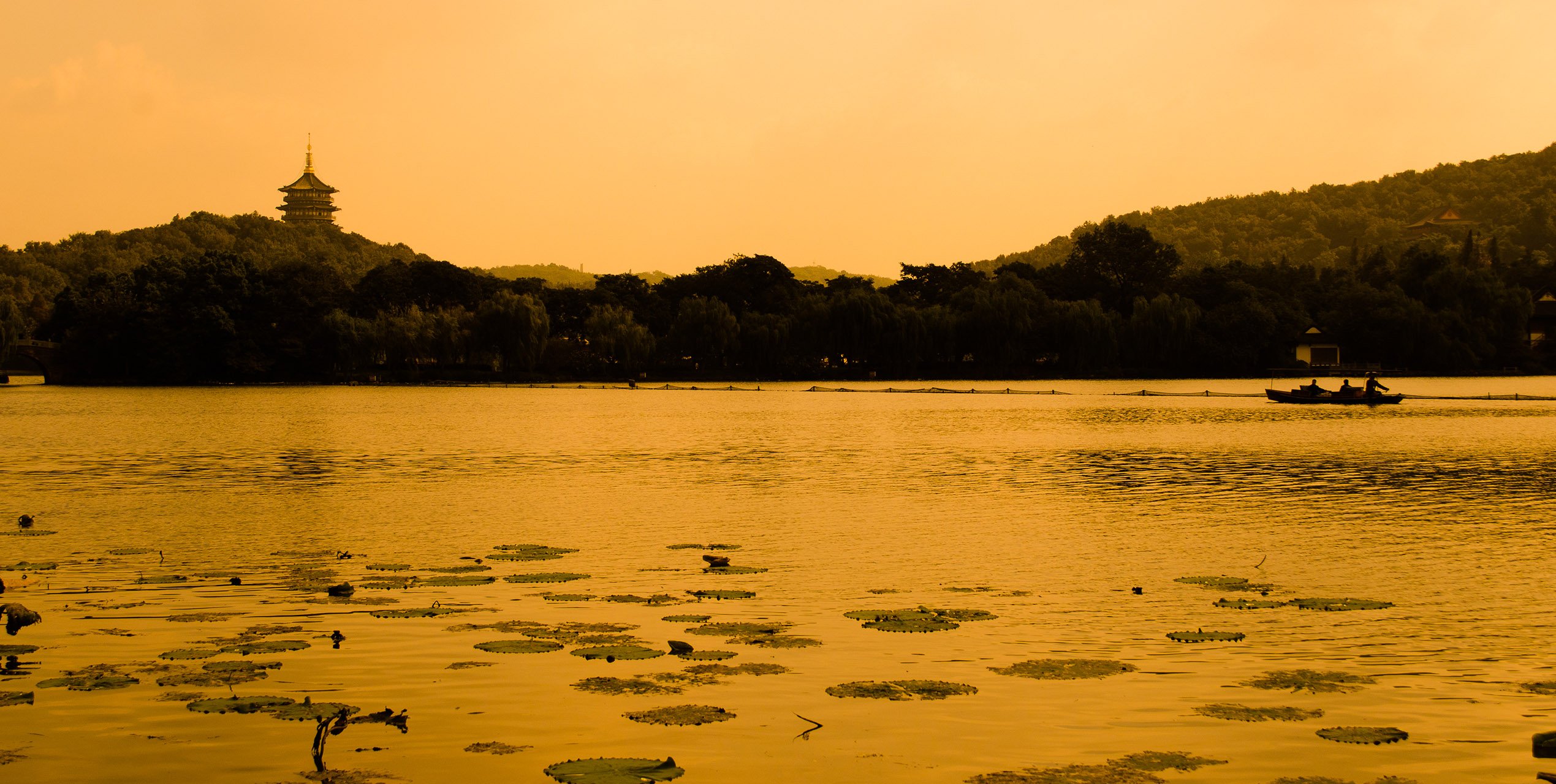 风景,摄影,黄昏,河,平静,落日,傍晚,唯美