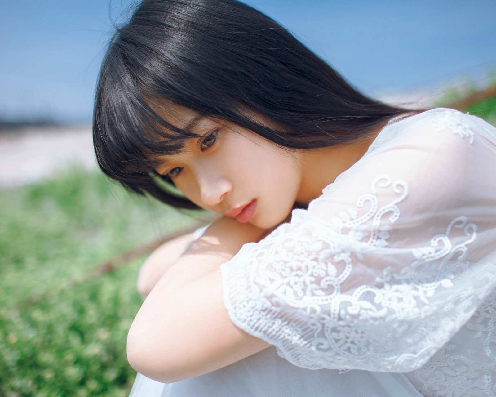 美女,清纯佳人,青春,温暖,安静,清新