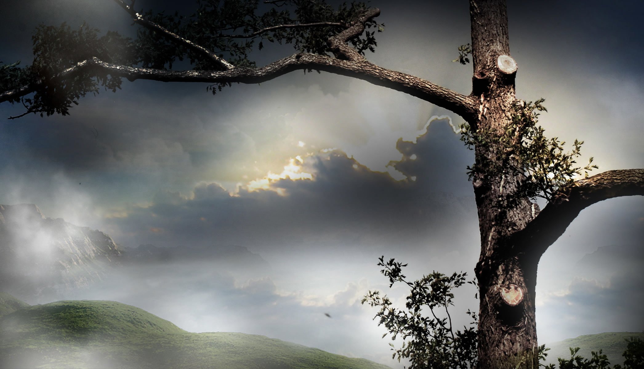 心静者高,风景,云雾,唯美,意境,古风