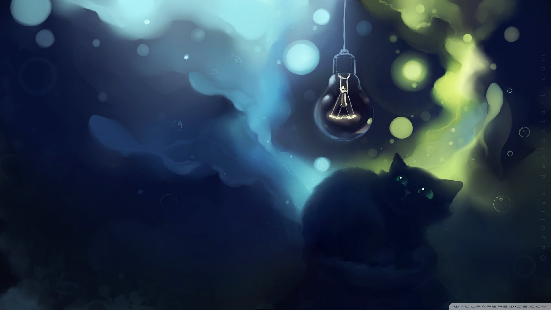 炫酷,特效,视觉艺术,设计,水彩,趣味猫