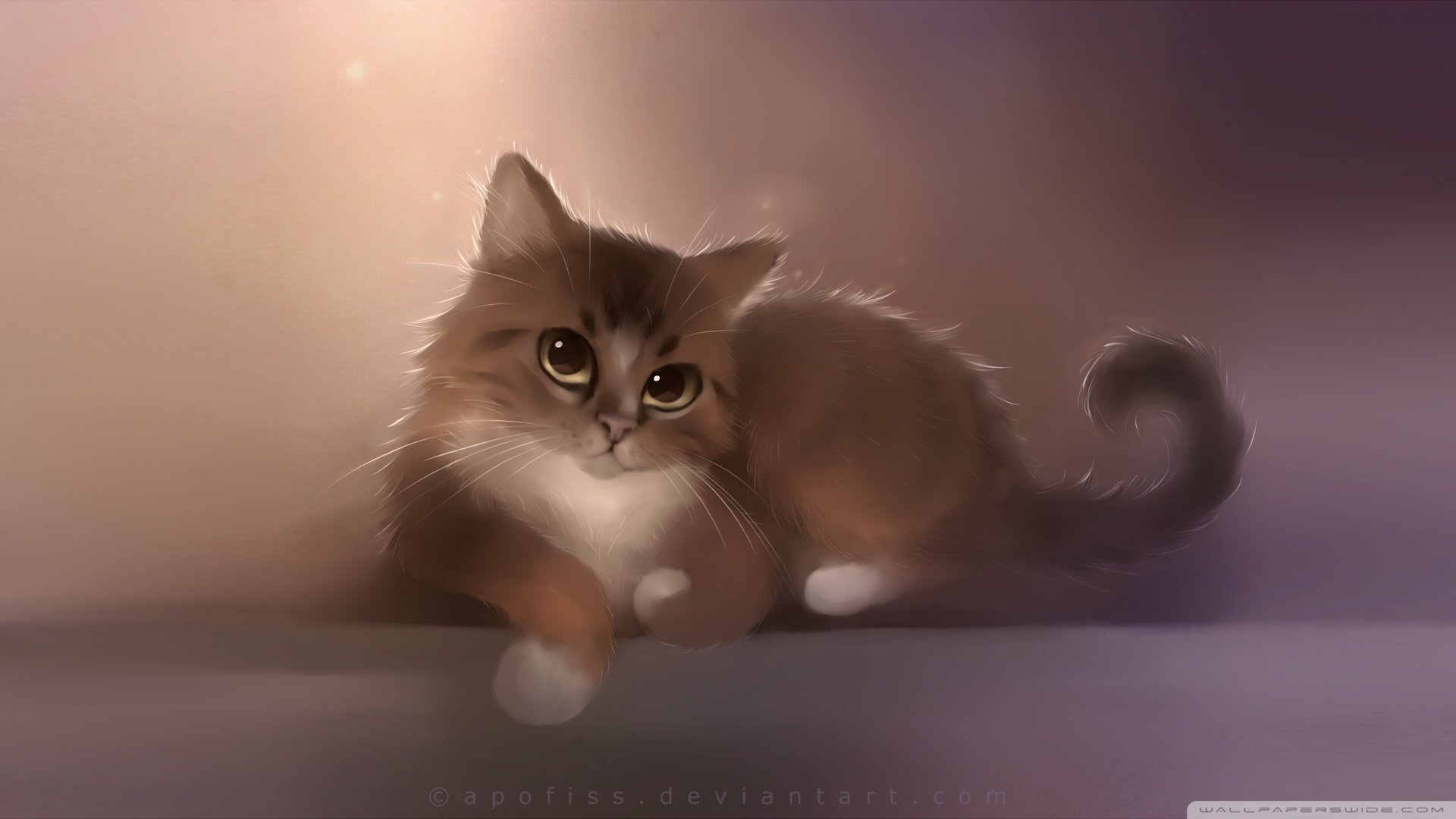 炫酷,特效,视觉艺术,设计,水彩,趣味猫