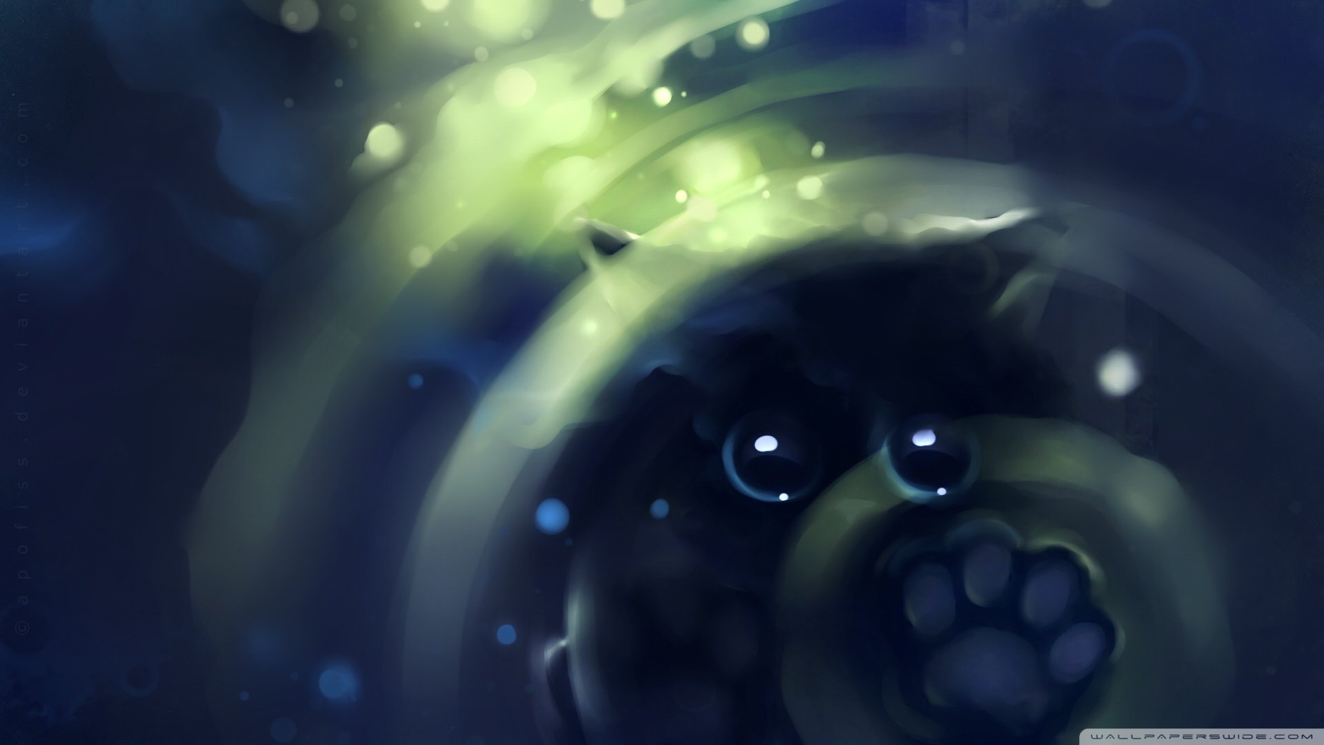 炫酷,特效,视觉艺术,设计,水彩,趣味猫