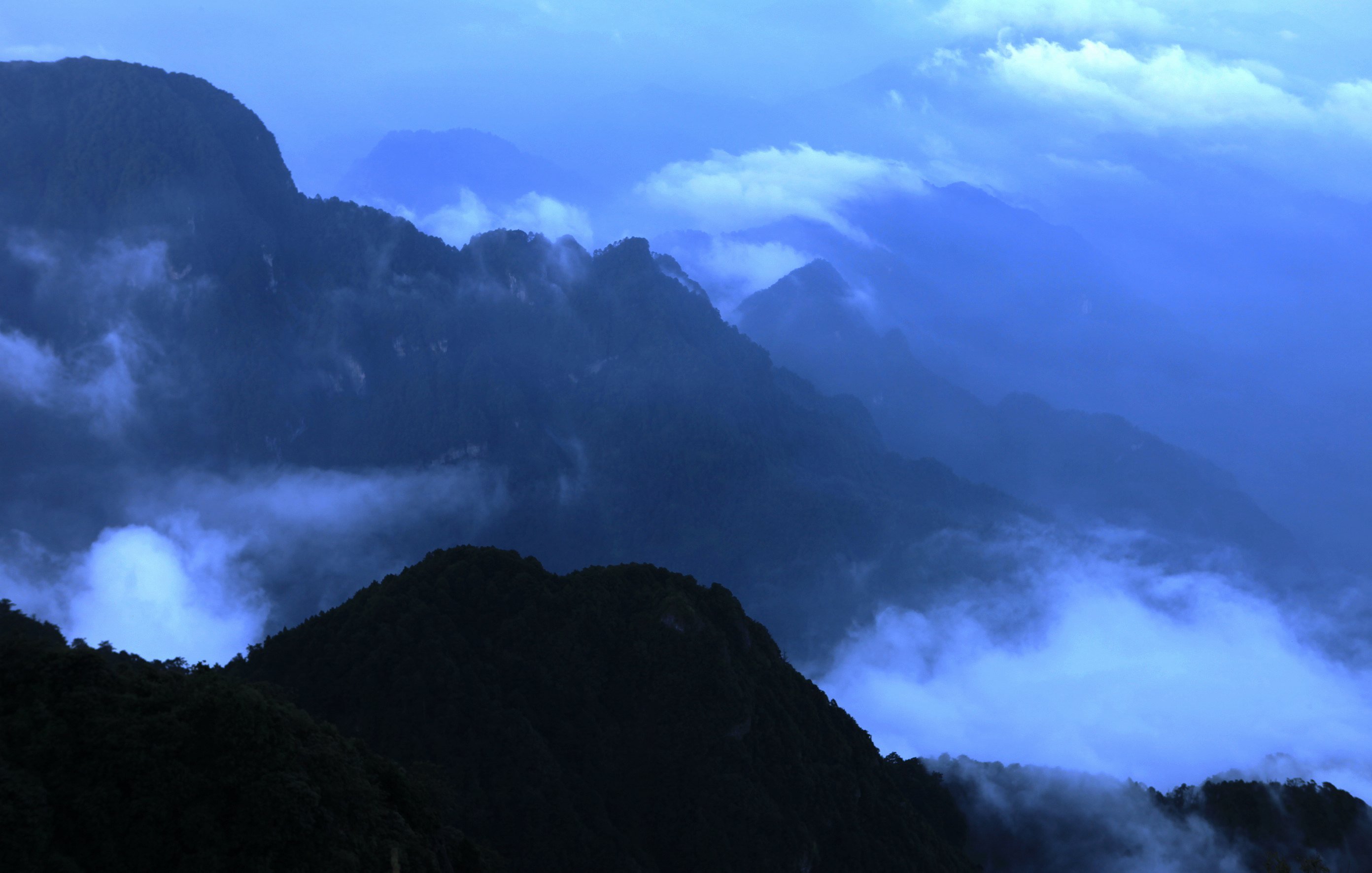 心静者高,风景,云雾,唯美,意境,古风