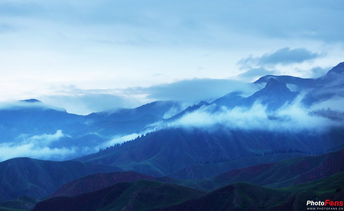 心静者高,风景,云雾,唯美,意境,古风