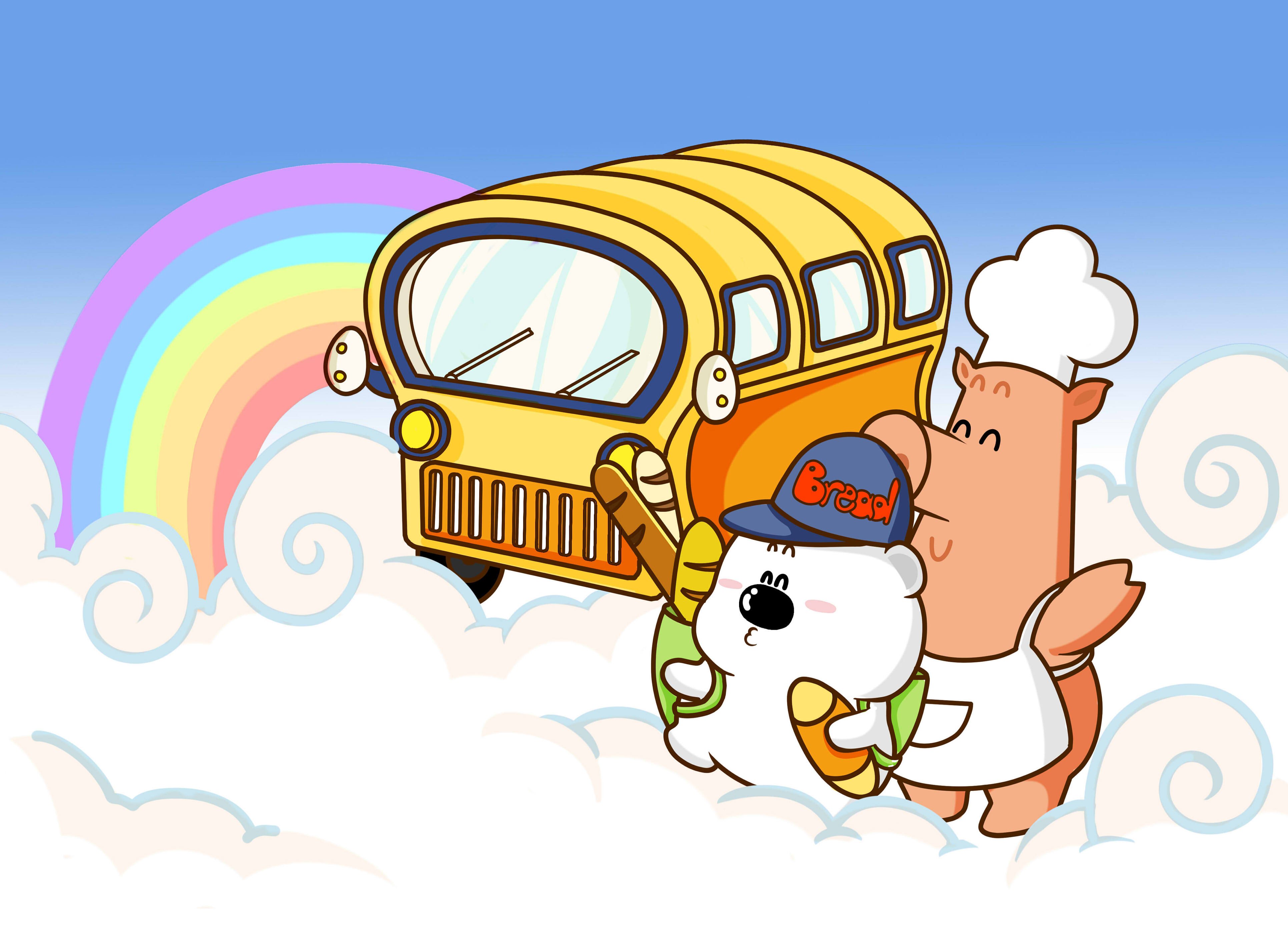 动漫卡通,小囧熊,手绘