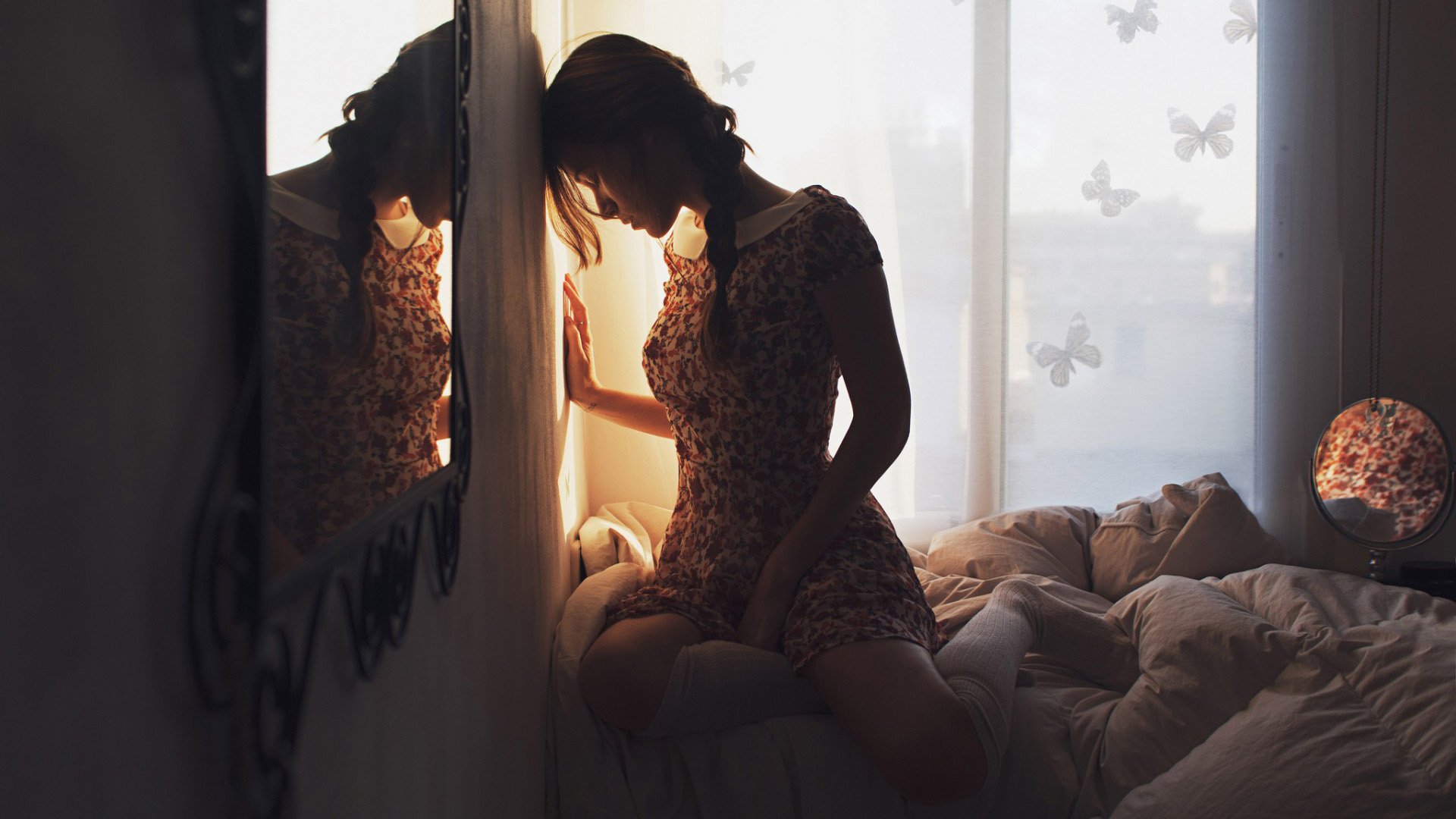 美女,清纯佳人,青春,温暖,安静,清新