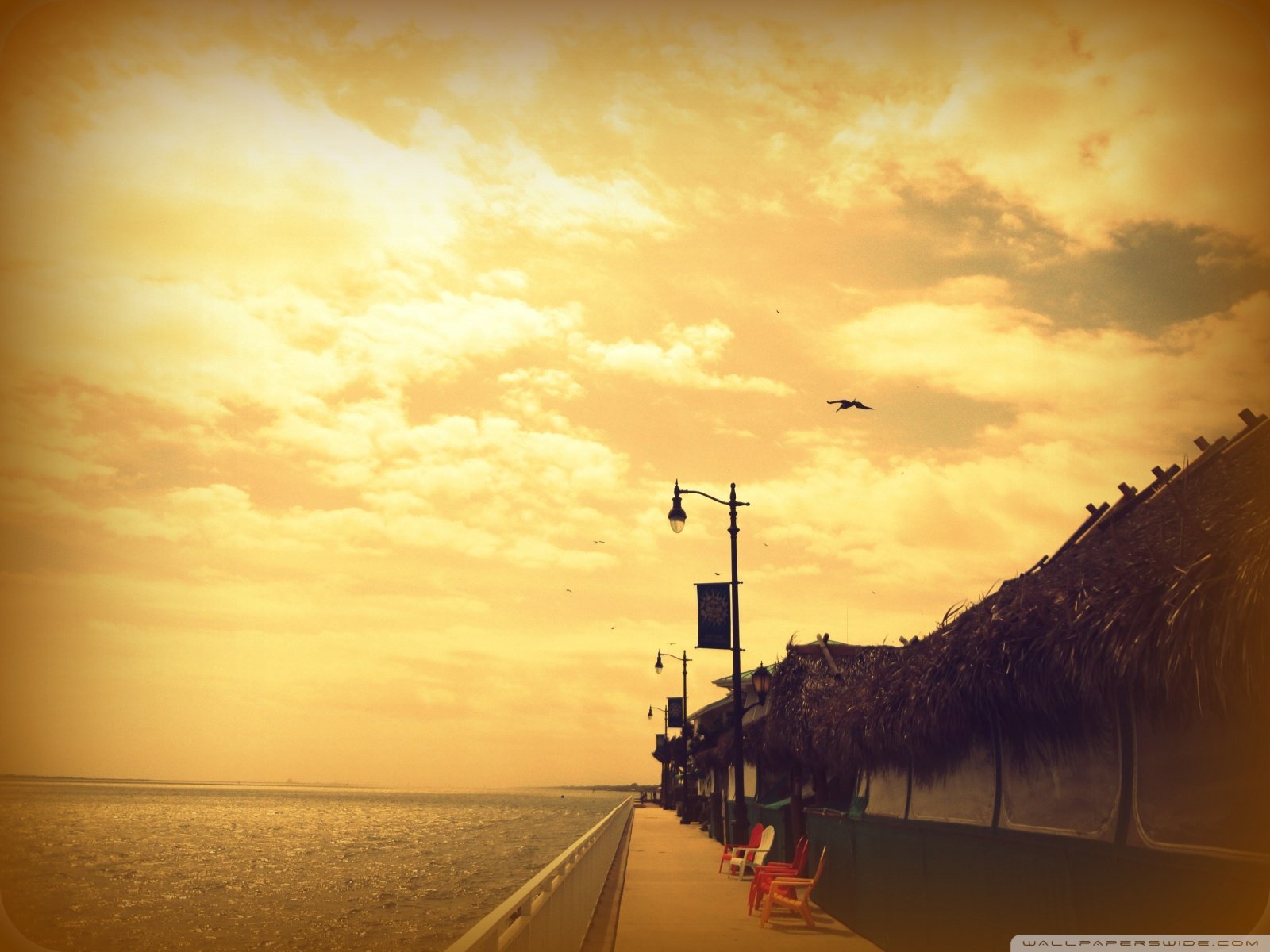 风景,自然,风光,黄昏,河边,夕阳